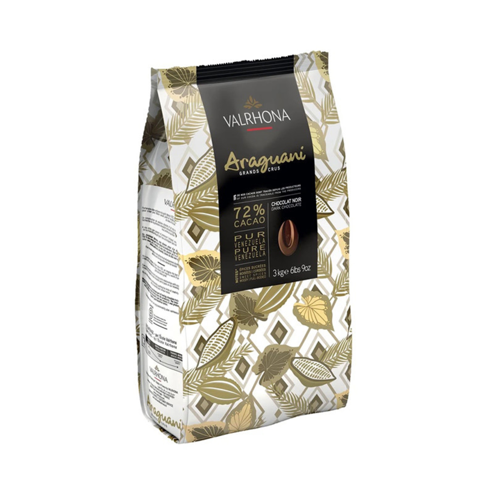 Valrhona Valrhona - Araguani Dark Chocolate 72% - 6.6lb, 4656