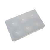 Cacao Barry 7 cm Sphere Tritan Chocolate Mold (6 cavity) - Pastry 