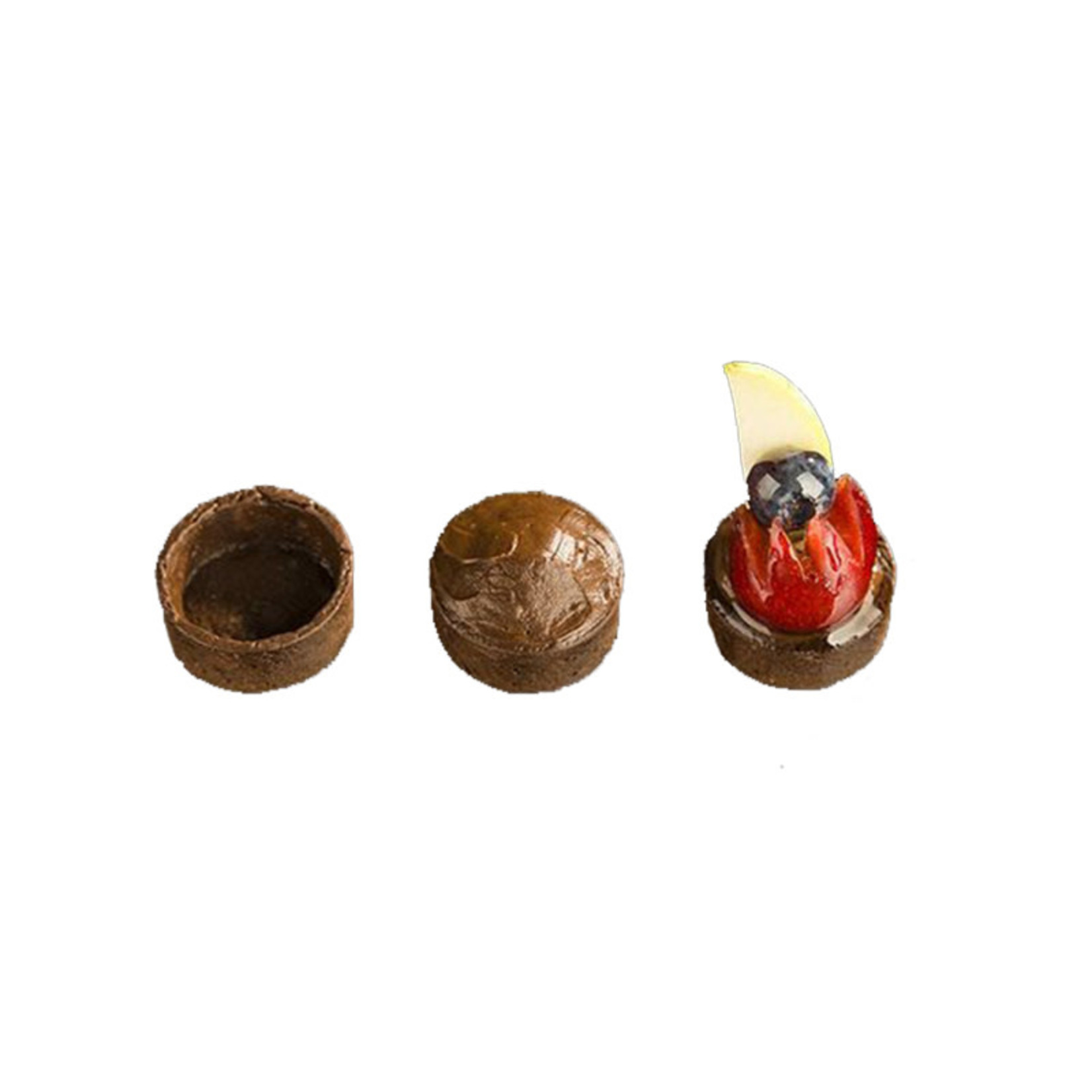 Delifrance Delifrance - Tart shell, Chocolate round - 1.5'' (48ct) sleeve, 78448-S
