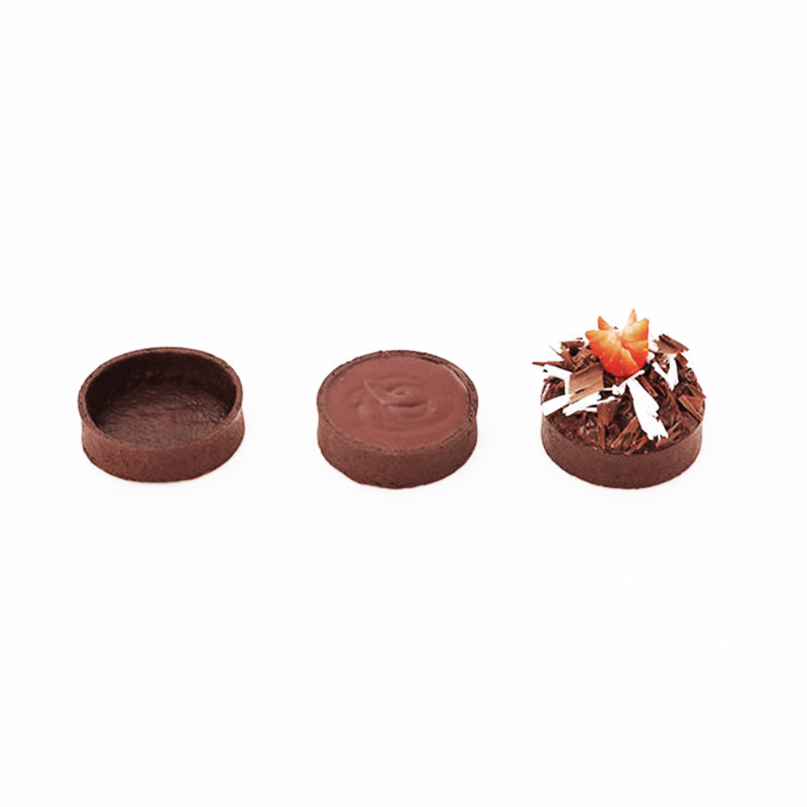 Le Chic Patissier Le Chic Patissier - Tart shell, Chocolate round - 2'' (100ct), 78449