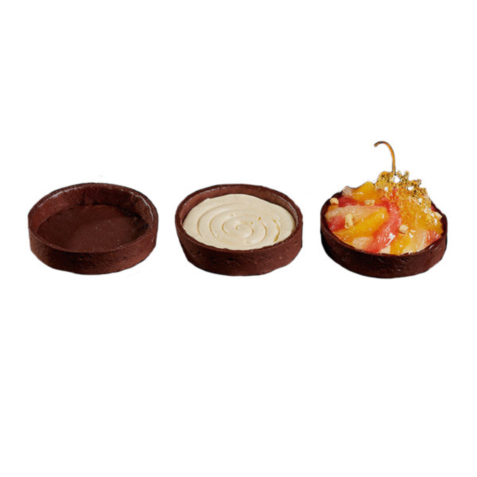 Le Chic Patissier Le Chic Patissier - Chocolate Round Tart shell - 3" (60 ct)