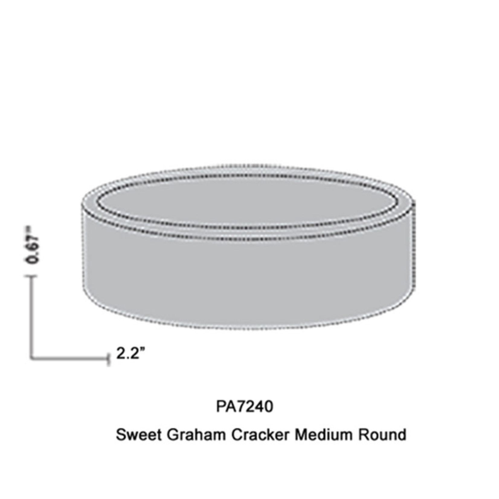 Moda Moda - Graham Round Tart shell - 2.2" (20 ct) sleeve