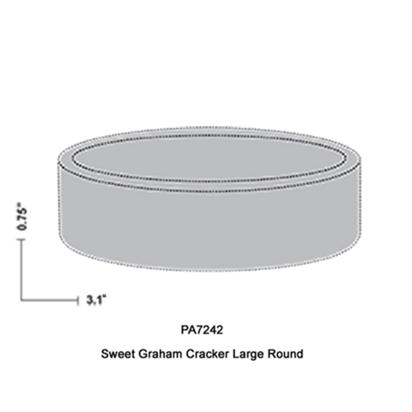 Moda Tart shell Graham round 3.1'' (72ct) PA7242 Pastry Depot