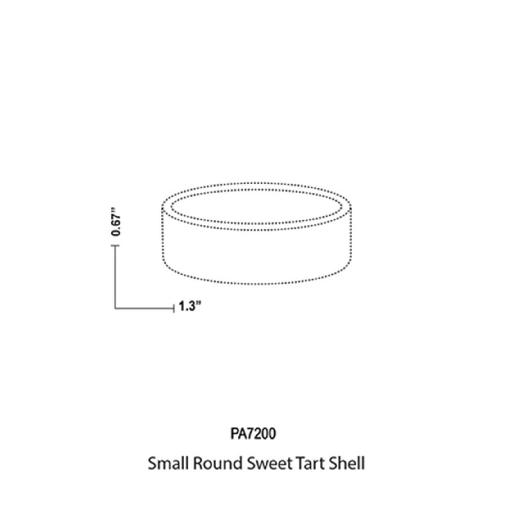 Moda Moda - Sweet Round Tart Shell - 1.3" (48 ct) sleeve