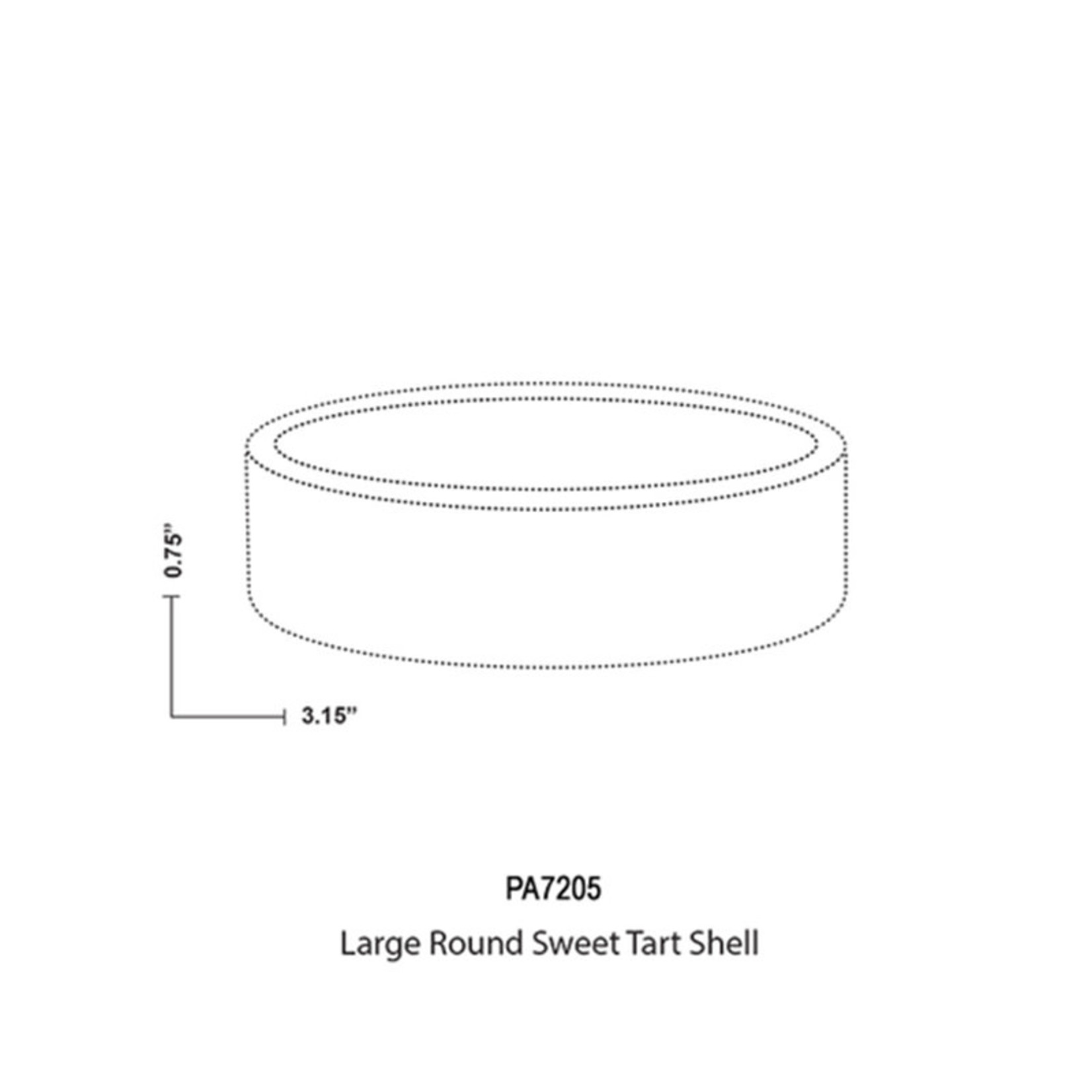 Moda Moda - Sweet Round Tart shell - 3.2" (12 ct) sleeve