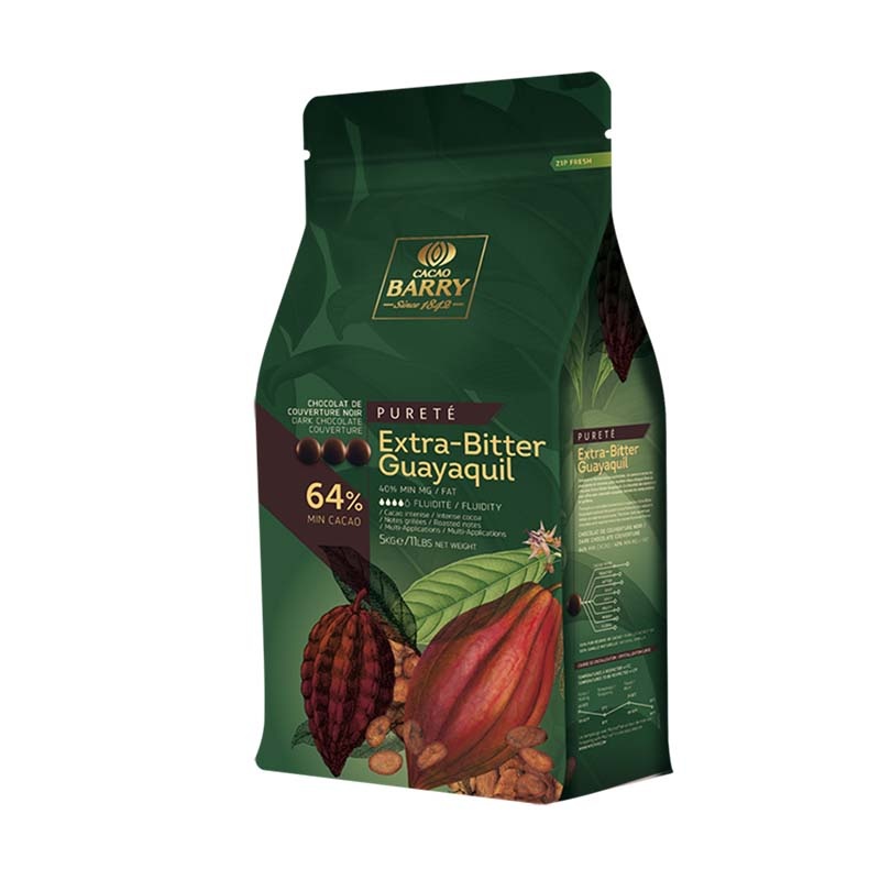 Cacao Barry Guayaquil Dark Chocolate 64% 11 lb - Pastry Depot