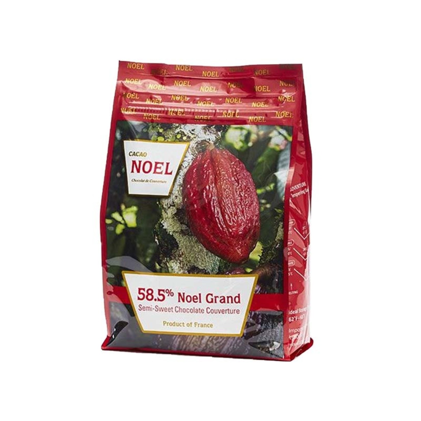 Cacao Noel Noel - Grand Dark Chocolate 58.5% - 11 lb, NOE106