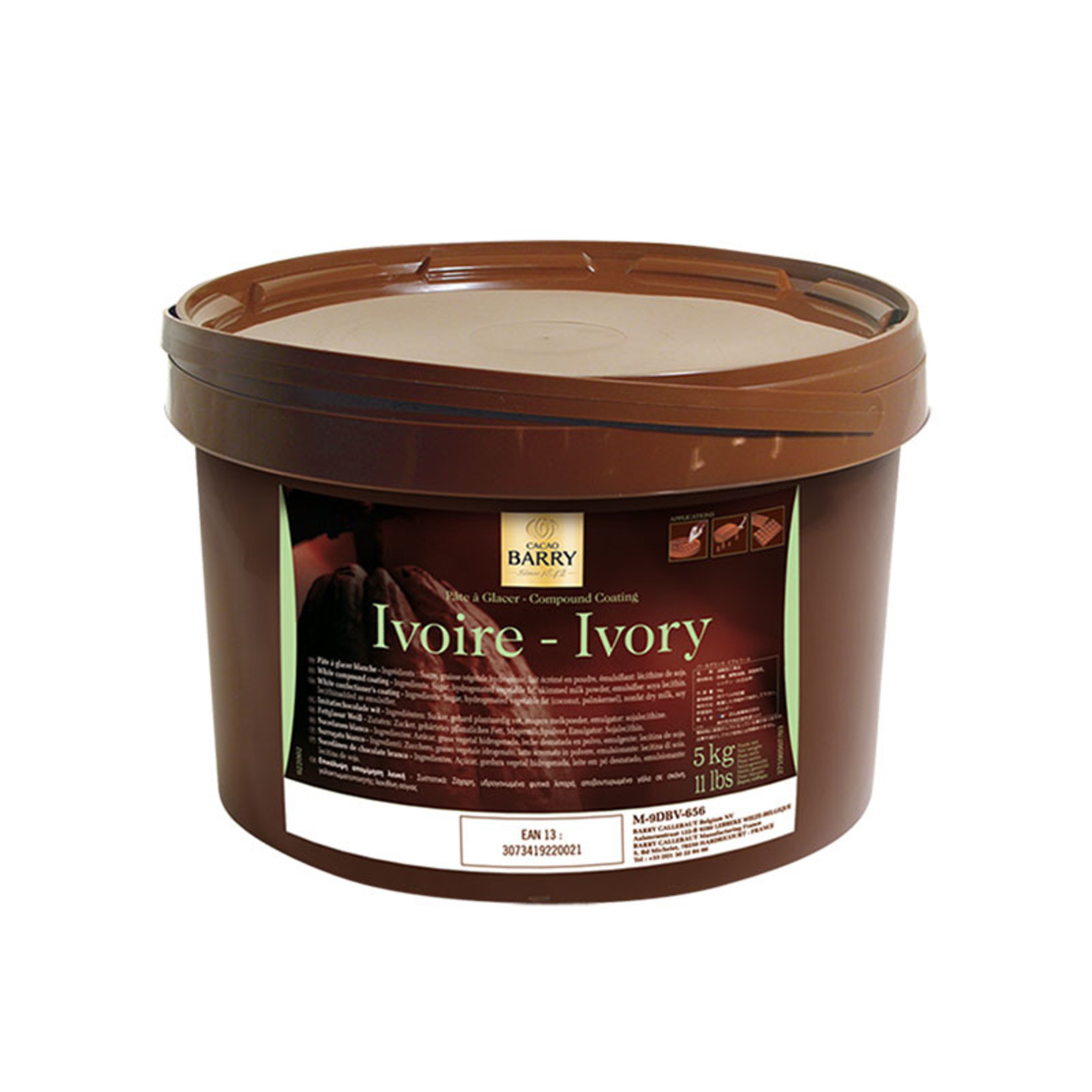 Cacao Barry Cacao Barry - Pate Glacer Ivoire/White - 5kg/11lb, M-9DBV-656