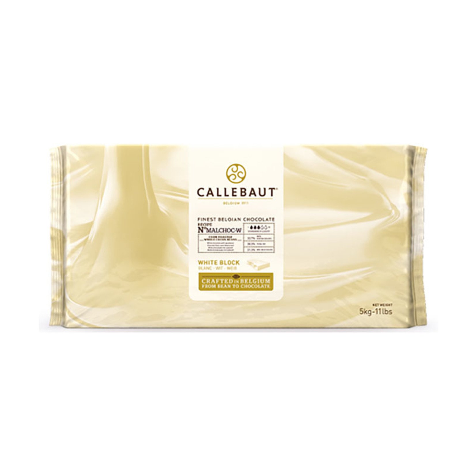 Callebaut Callebaut - No Sugar Added White Chocolate Block 30.6% - 11 lb (box of 5)