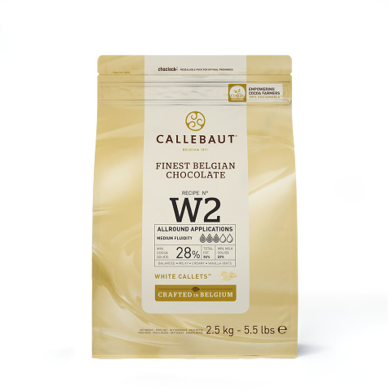 Callebaut Callebaut - W2 White Chocolate 28% - 5.5 lb