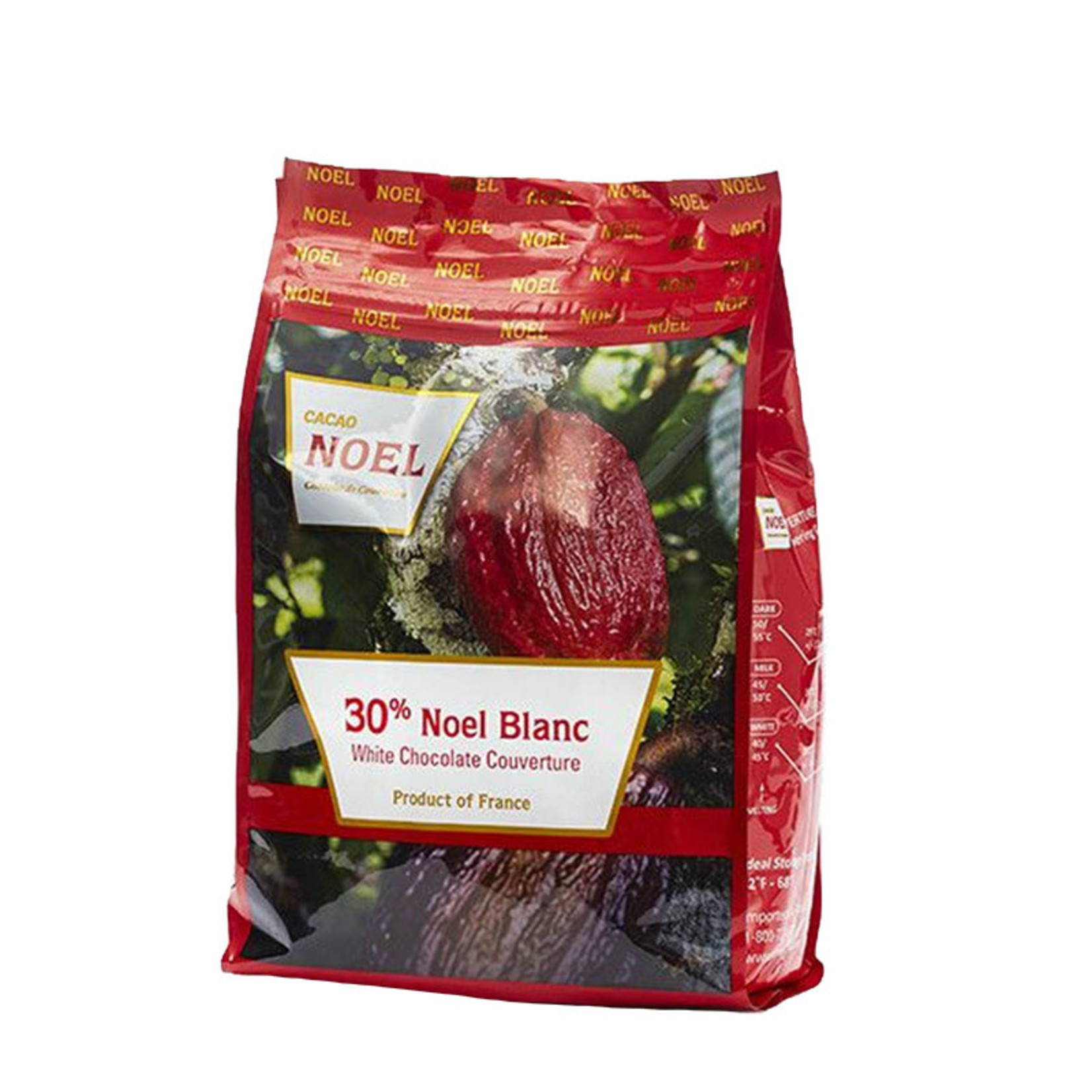 Cacao Noel Noel - Blanc White Chocolate 30% - 11 lb