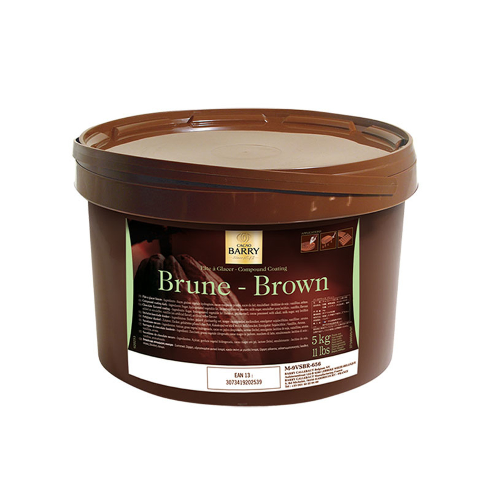 Cacao Barry Cacao Barry - Pate Glacer Brune, Dark Coating Chocolate - 11 lb