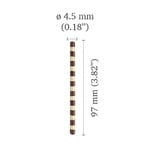 Dobla Dobla - Dark/White Chocolate Mikado - 4'' (335ct), 91163 | 72109
