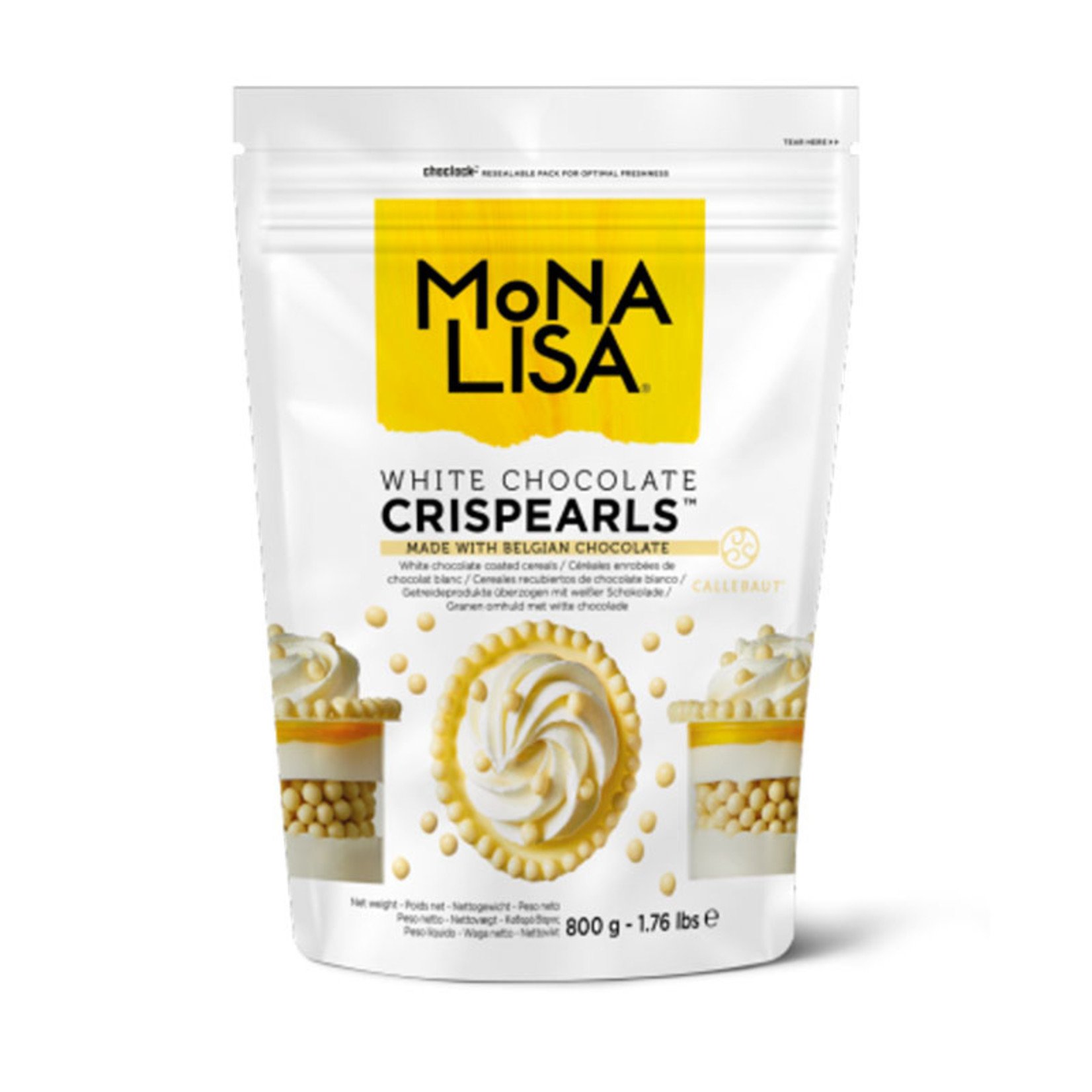 Mona Lisa Mona Lisa - White Chocolate Crispearls - 800 g