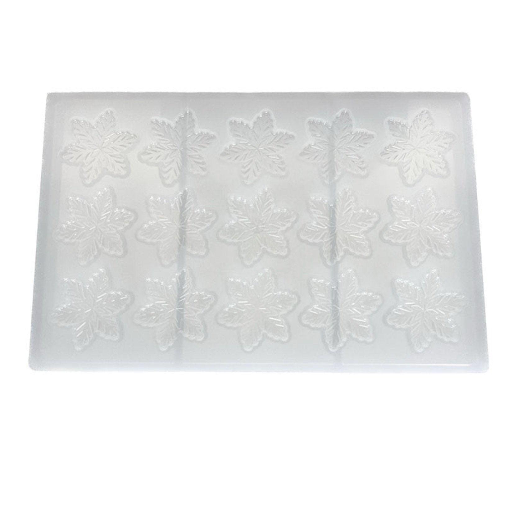 Cacao Barry - 5 cm Snowflake Tritan Chocolate Mold (15 Cavity)