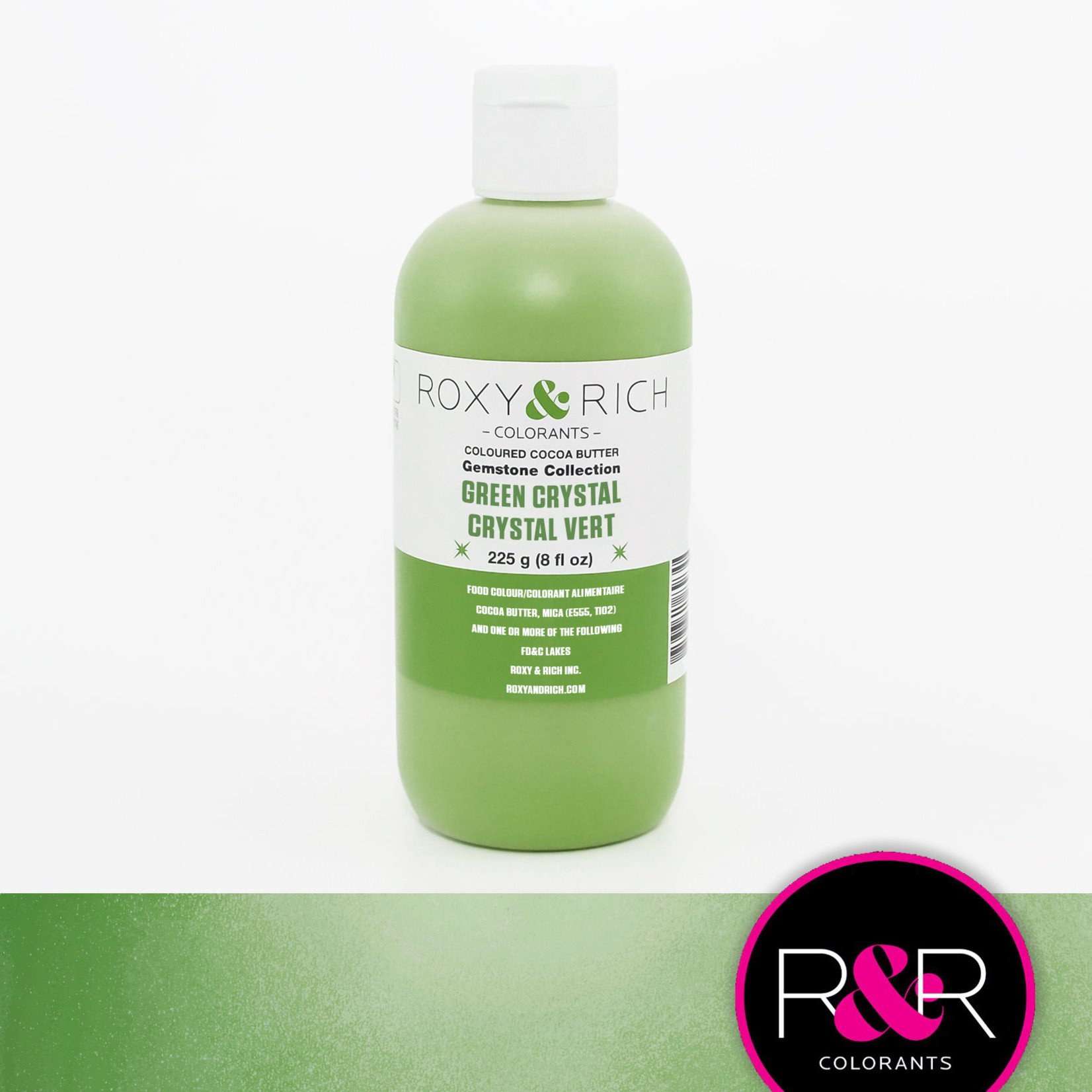 Roxy & Rich Roxy & Rich - Green Crystal Cocoa Butter - 8 oz