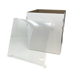 Enjay Enjay - Cake box - Corrugated w/ window - 10x10x12''