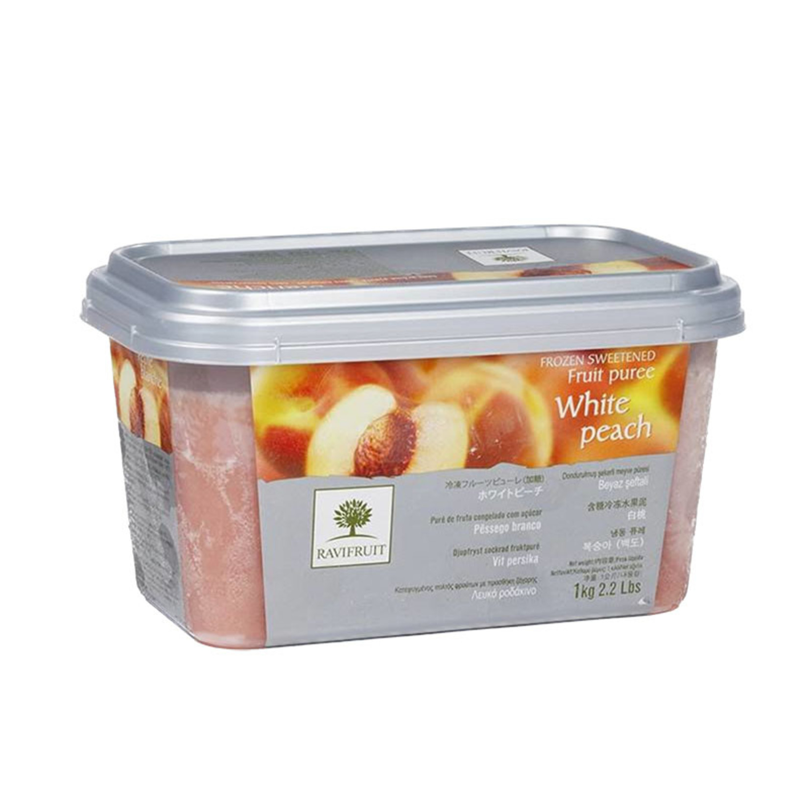 Ravifruit Ravifruit - White Peach Frozen Puree - 2.2 lb
