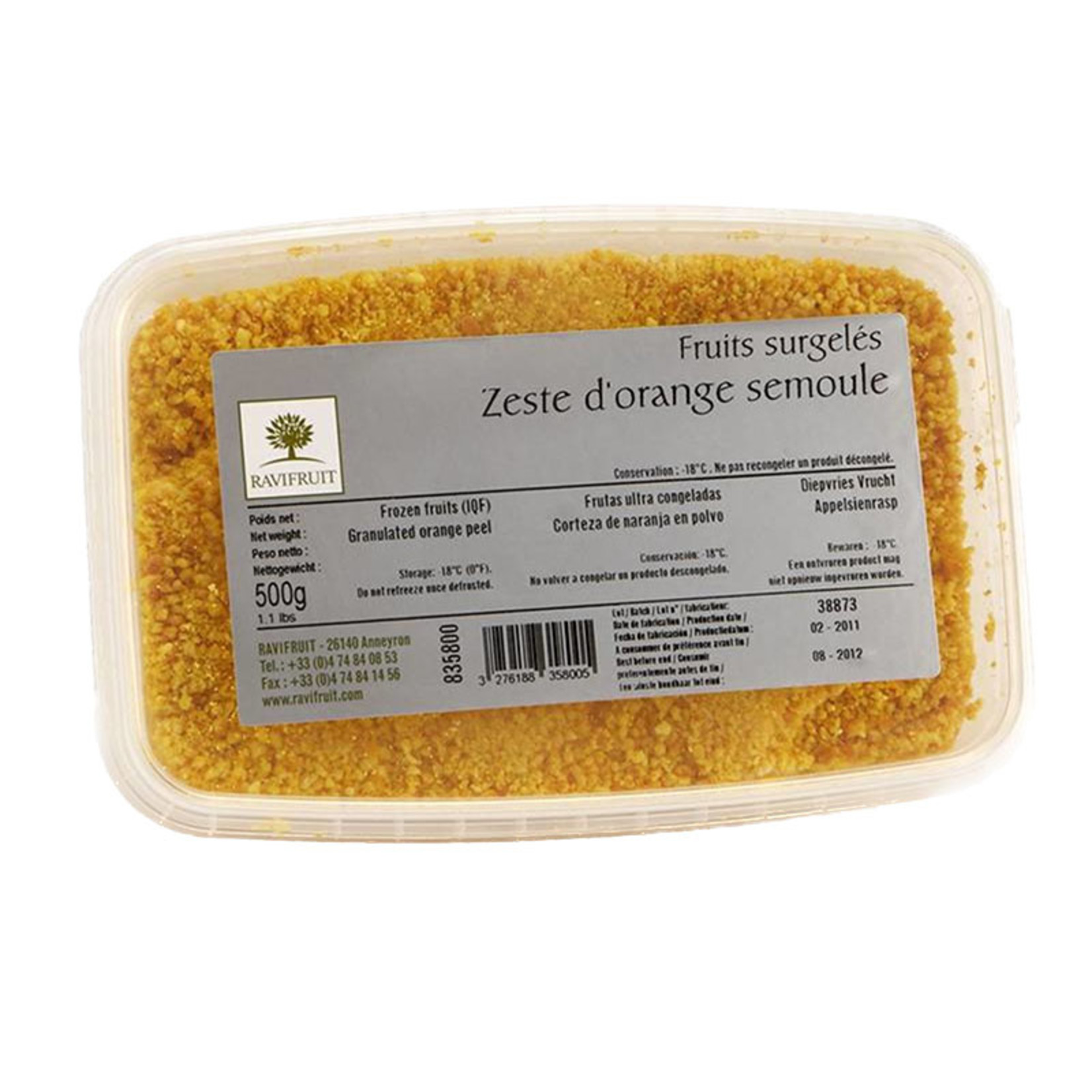 Ravifruit Ravifruit - IQF, Orange Zest - 1.12 lb