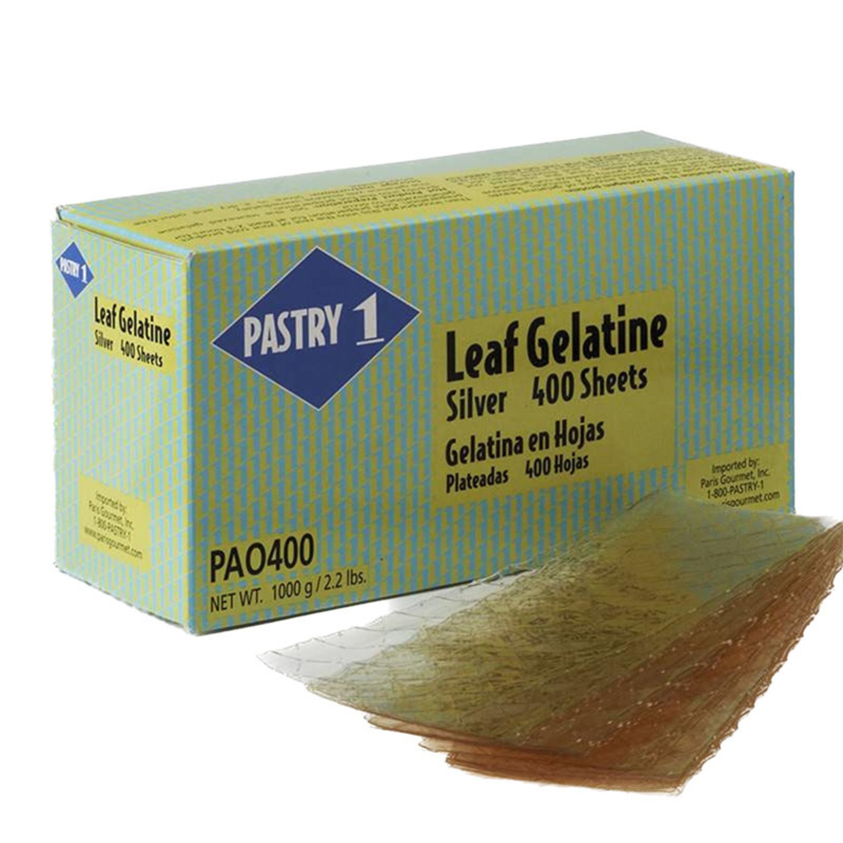 Pastry 1 Silver Gelatin Sheets (400 ct) - Pastry Depot