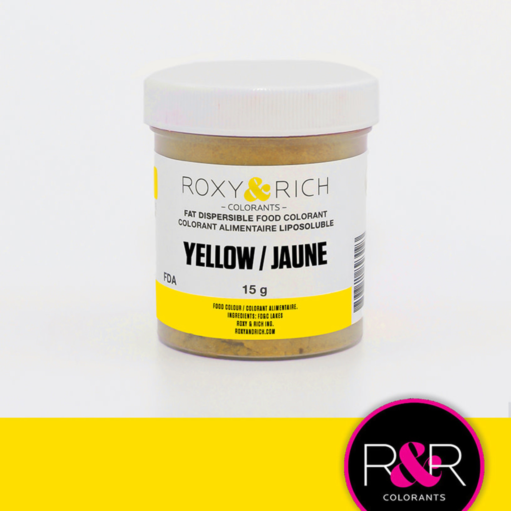 Roxy & Rich Roxy & Rich - Fat Dispersible Powdered Color, Yellow -