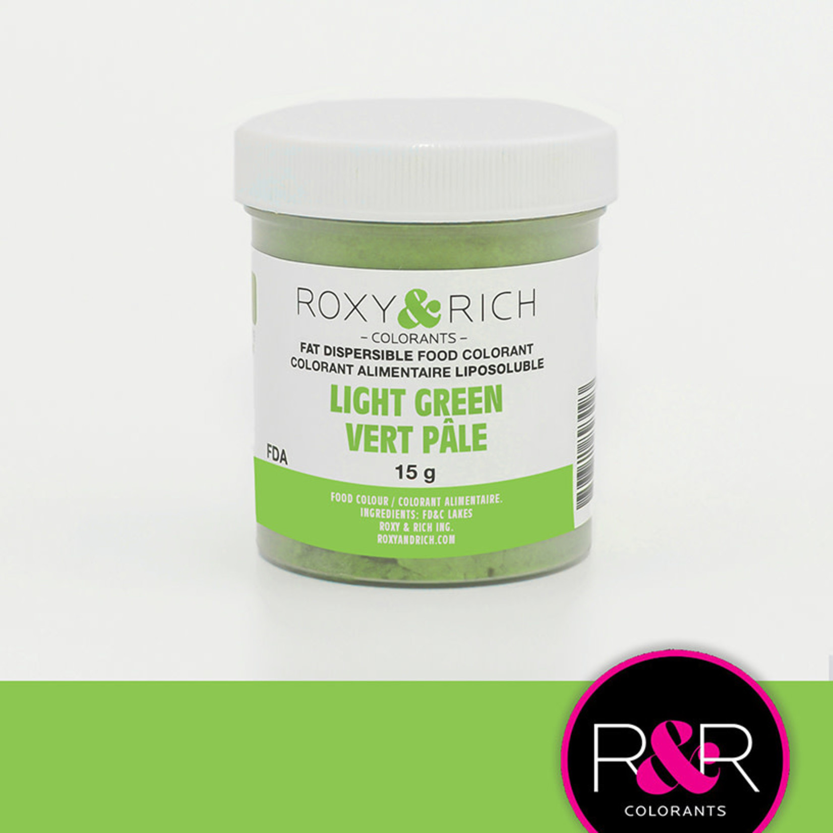 Roxy & Rich Roxy & Rich - Fat Dispersible Powdered Color, Light Green -