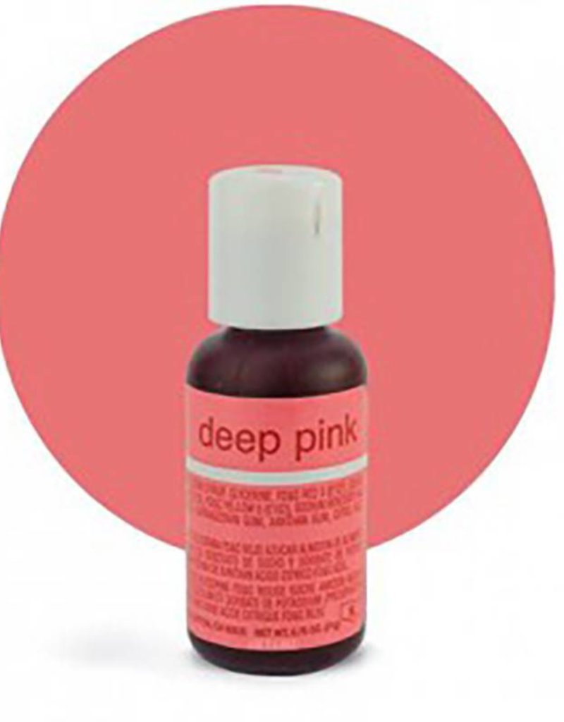 Chefmaster Deep Pink Gel Food Color 0 70oz Pastry Depot