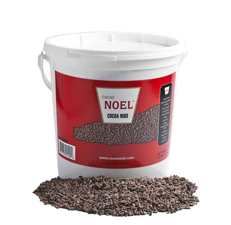 Noel Cacao Nibs roasted medium 2-4mm 2.2lb NOE990 - Pastry Depot