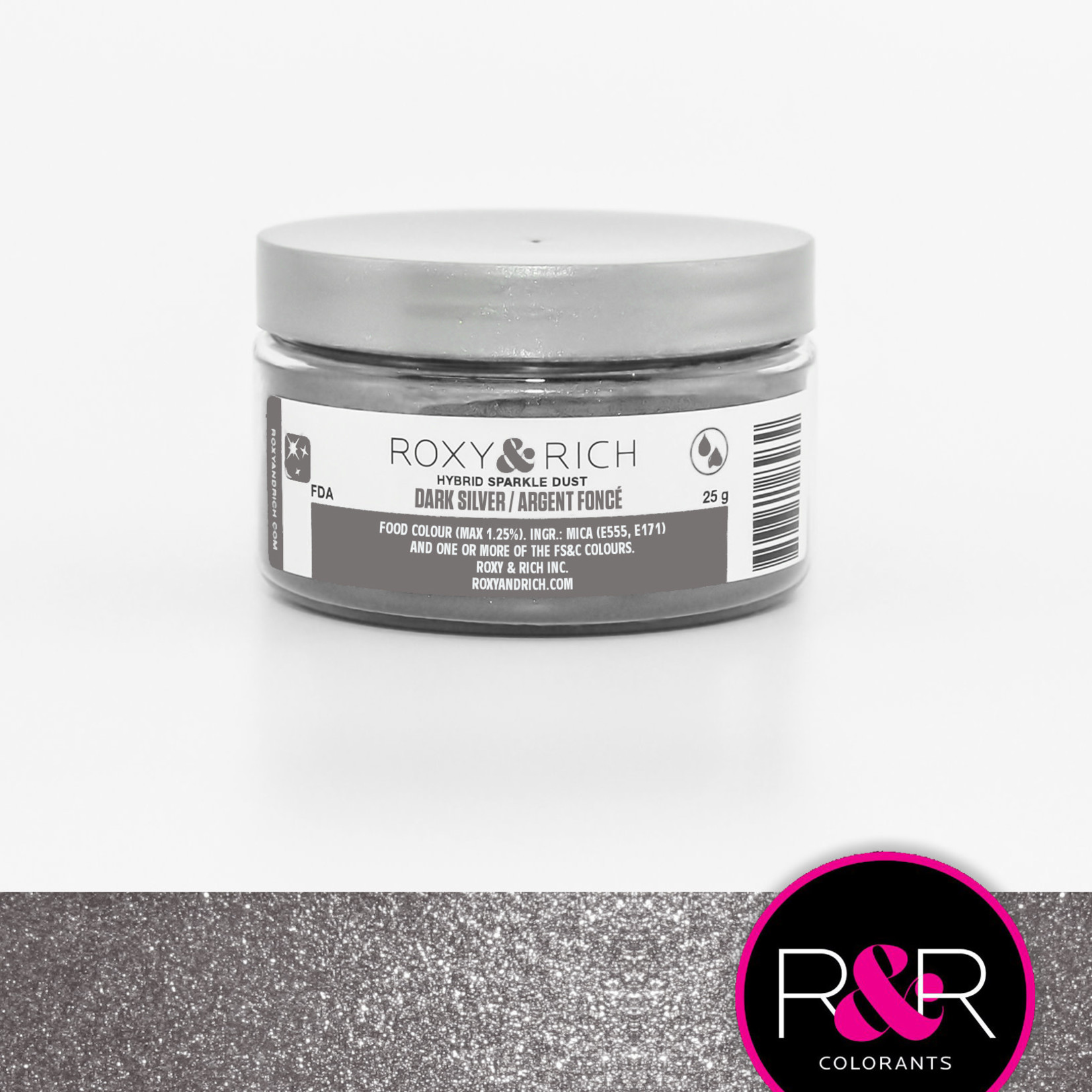 Roxy & Rich Roxy & Rich - Sparkle Dust, Dark Silver -