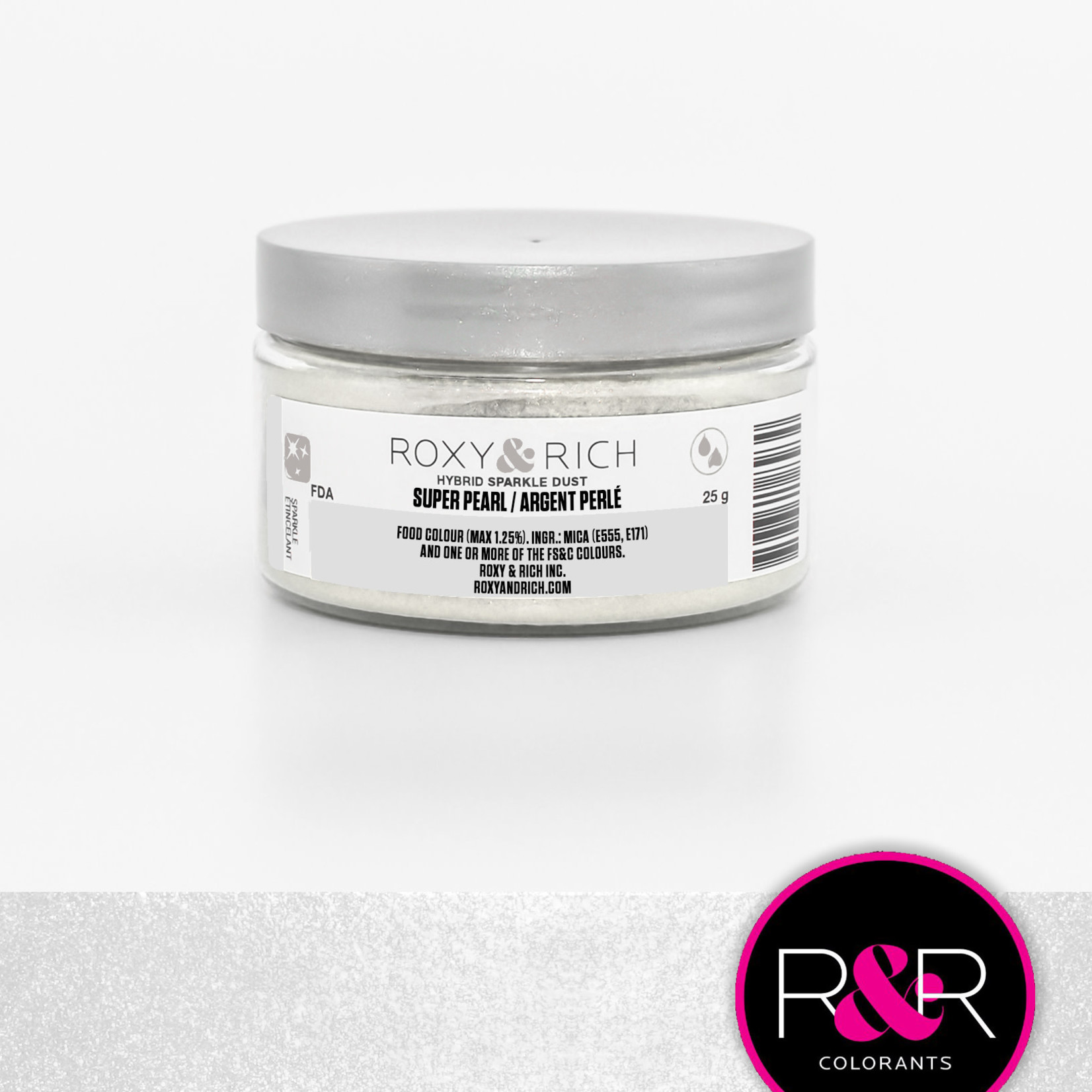 Roxy And Rich Sparkle Dust Super Pearl Platinum Pastry Depot