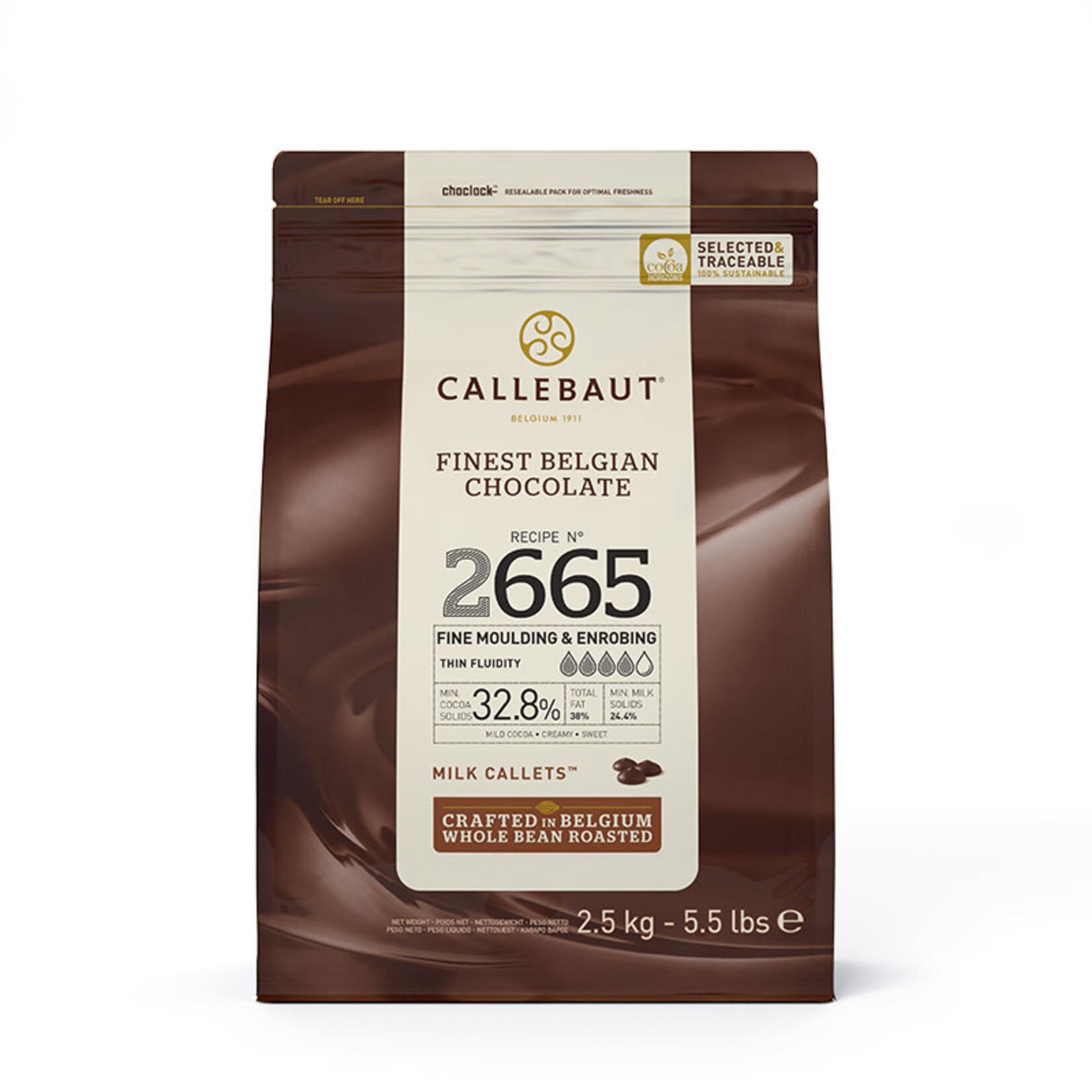 Callebaut Callebaut - 2665 Milk Chocolate 33.3% - 5.5 lb