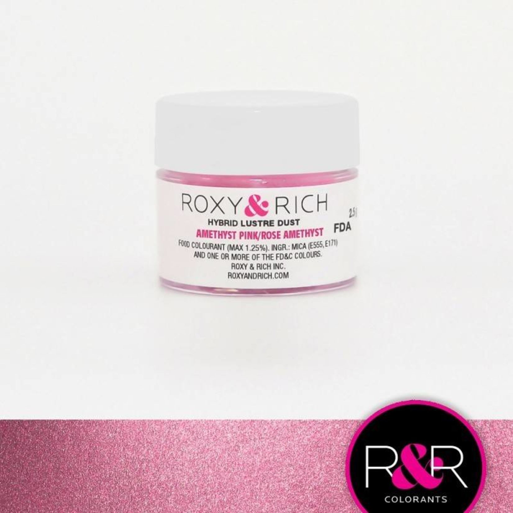 Roxy & Rich Roxy & Rich - Luster Dust, Amethyst Pink - 2.5g