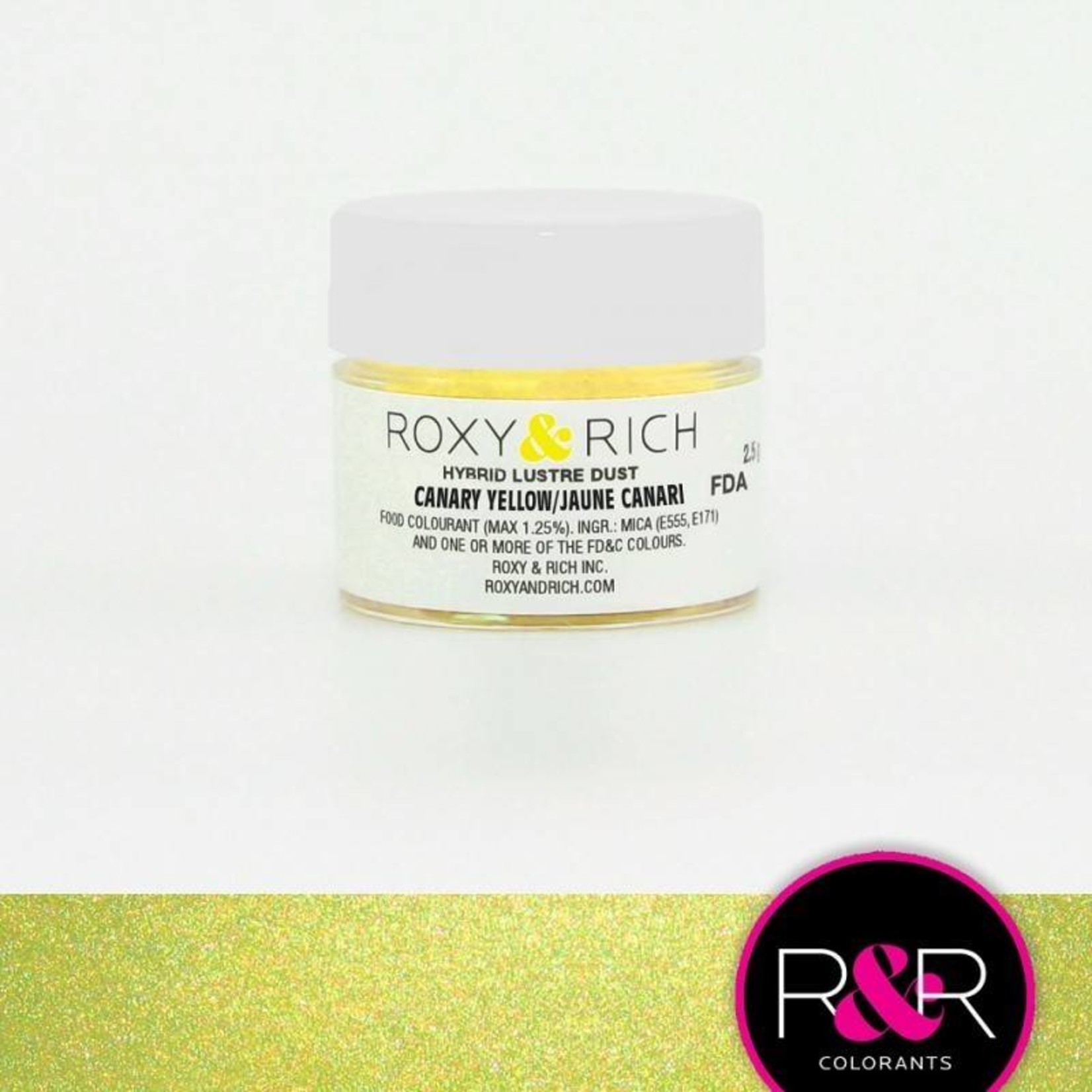 Roxy & Rich Roxy & Rich - Luster Dust, Canary Yellow - 2.5g