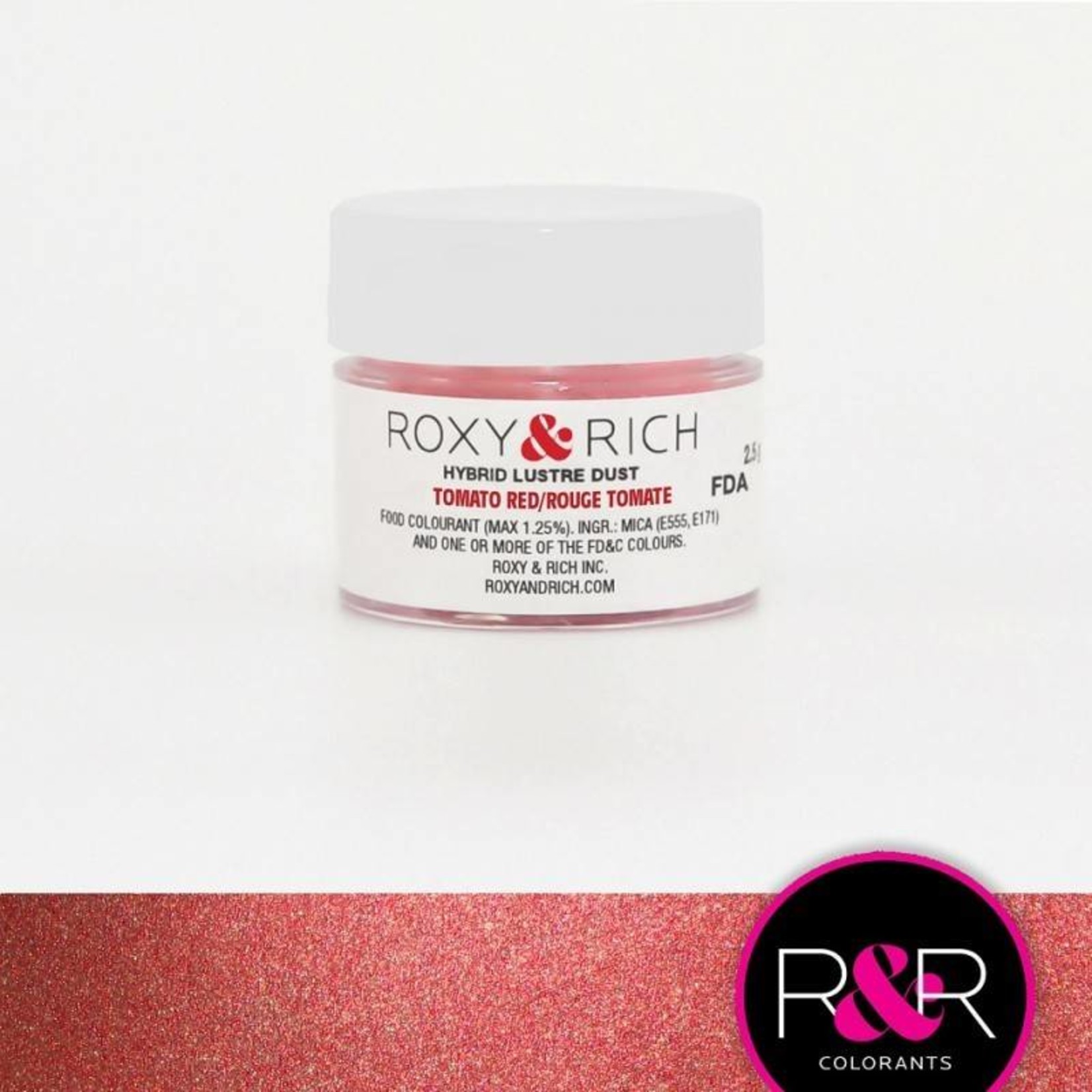 Roxy & Rich Roxy & Rich - Luster Dust, Tomato Red -