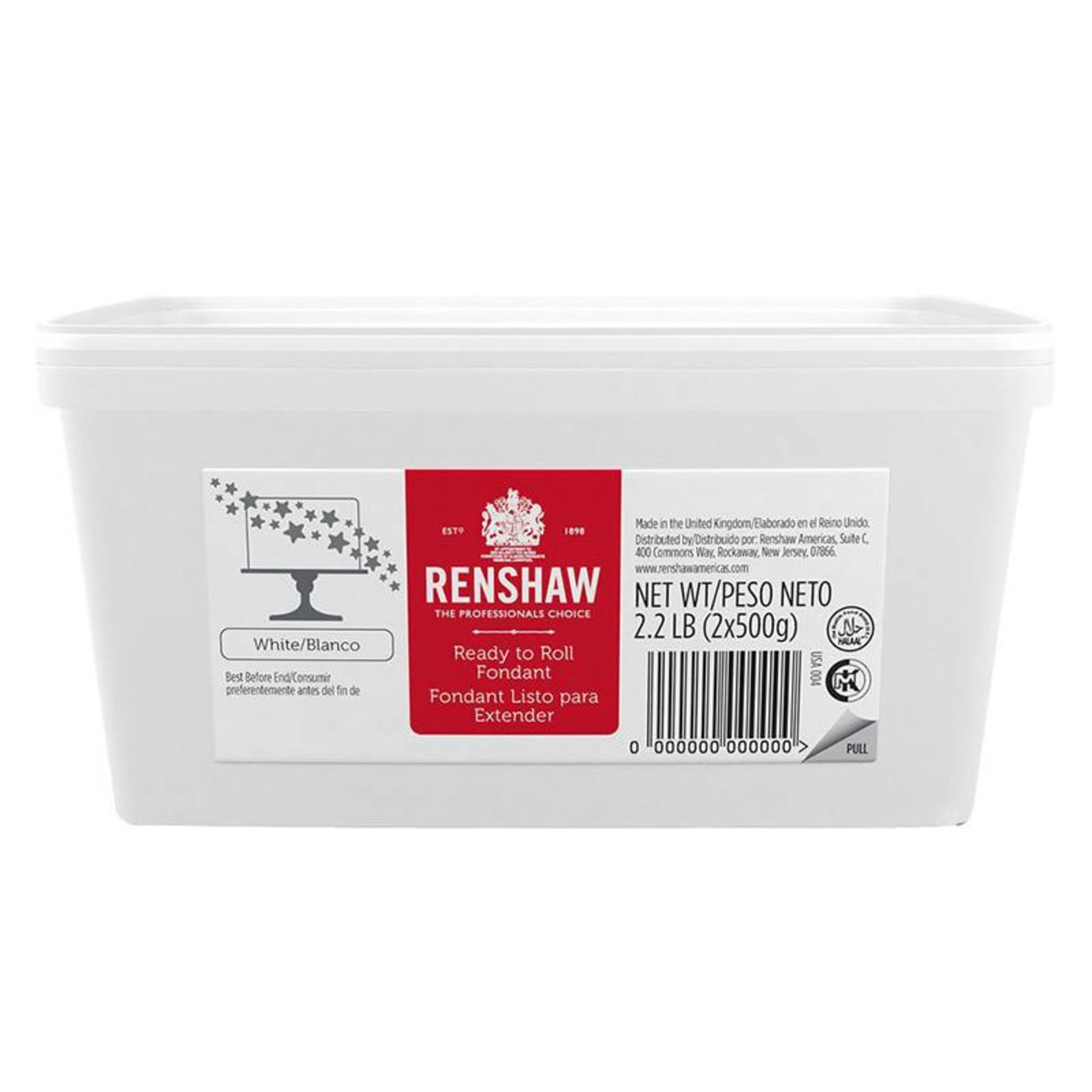 Renshaw Renshaw - White Fondant - 2.2lb, 98877
