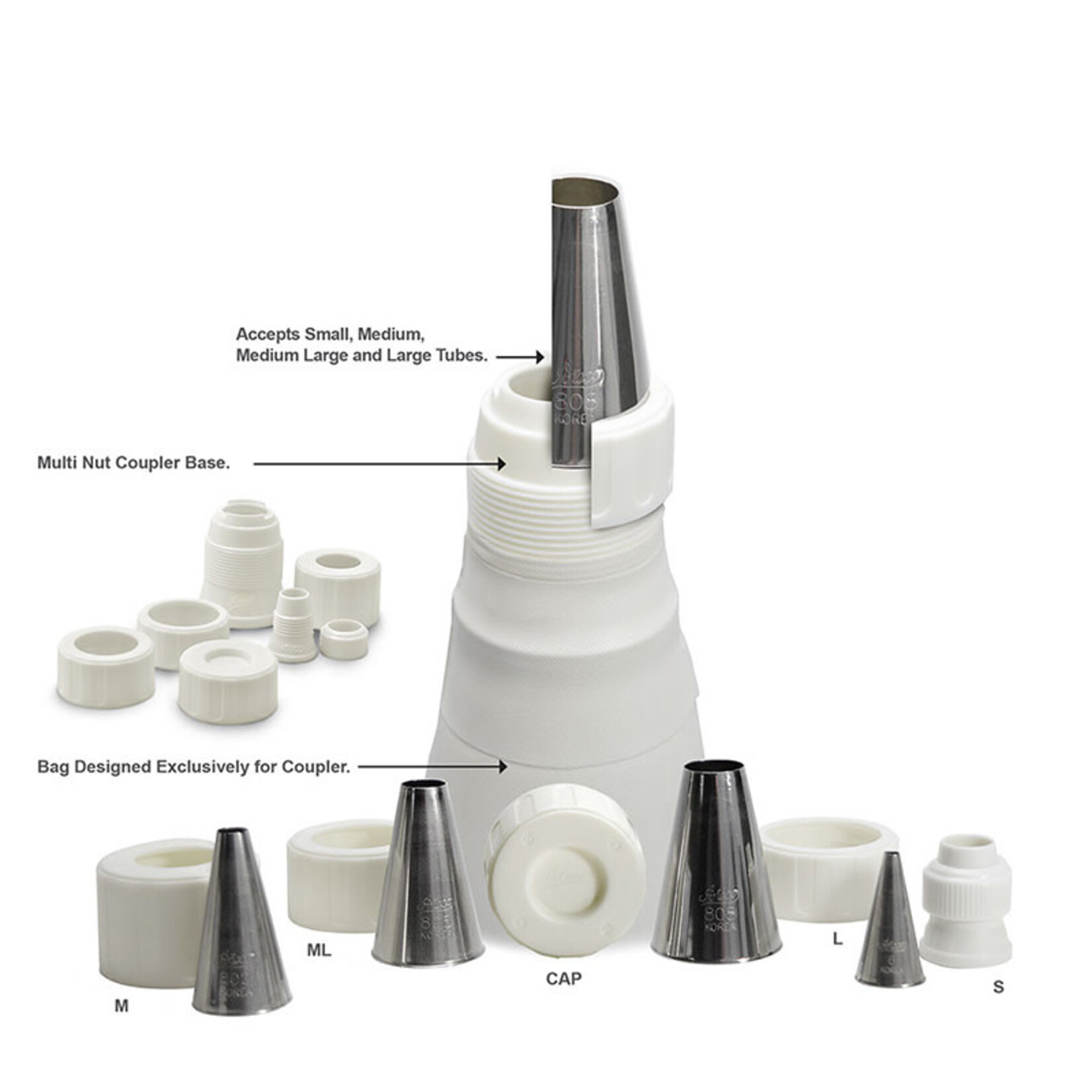 Ateco Ateco - 4 Size Coupler