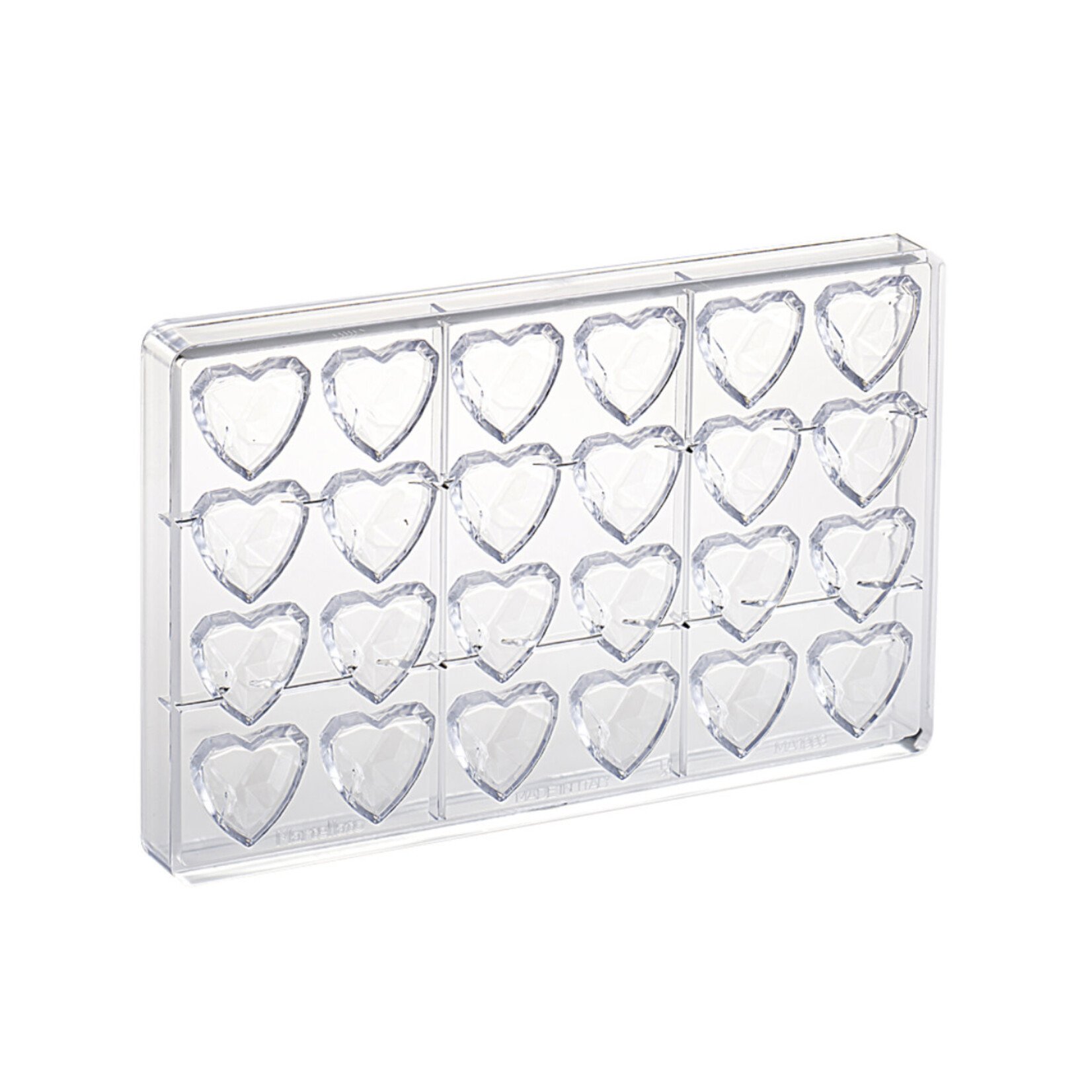 Martellato Martellato - Diamond Heart Polycarbonate Chocolate Mold (18 cavity)