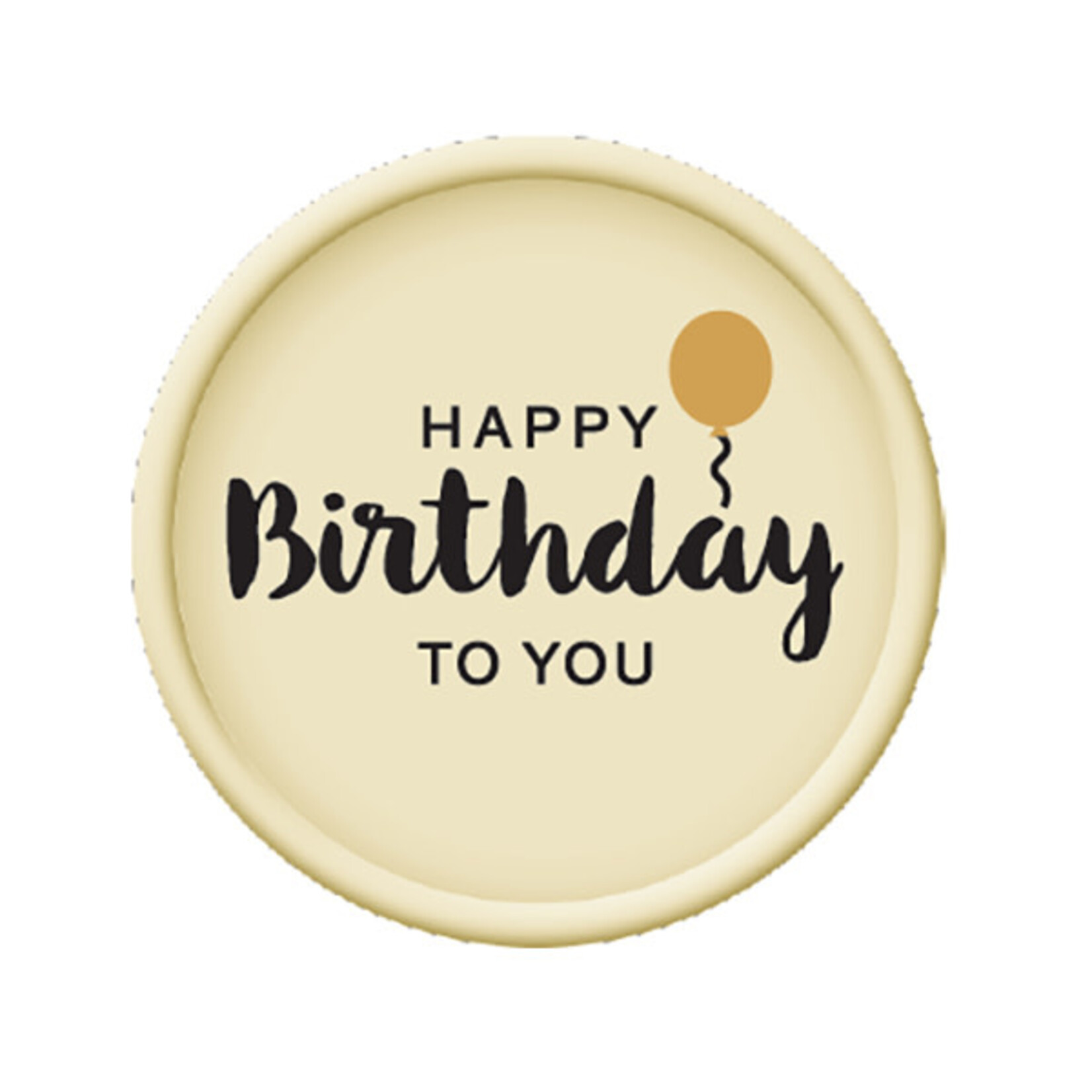 Dobla Dobla - Happy Birthday Round White Chocolate (168 ct)