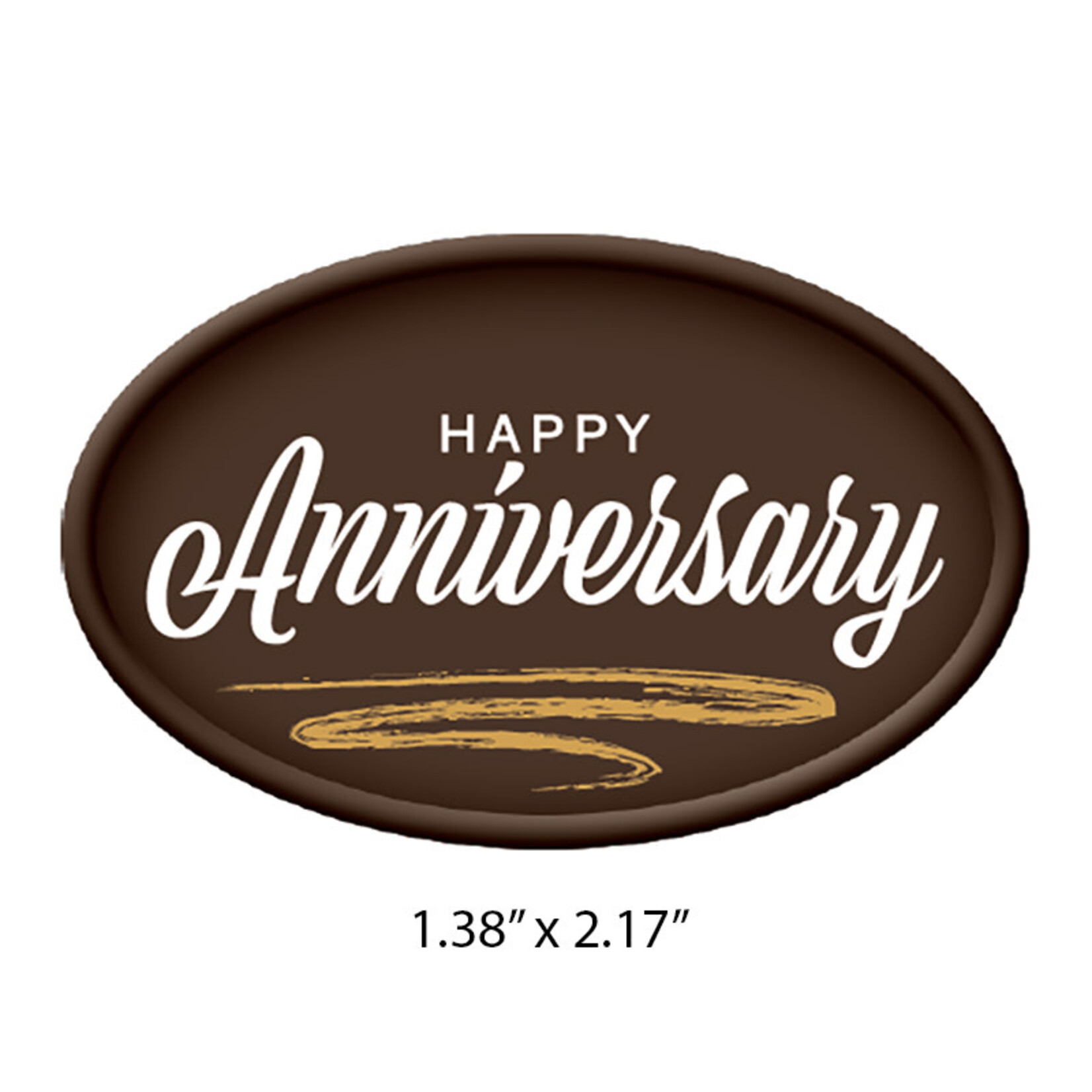 Dobla Dobla - Happy Anniversary Oval Dark Chocolate (140 ct)