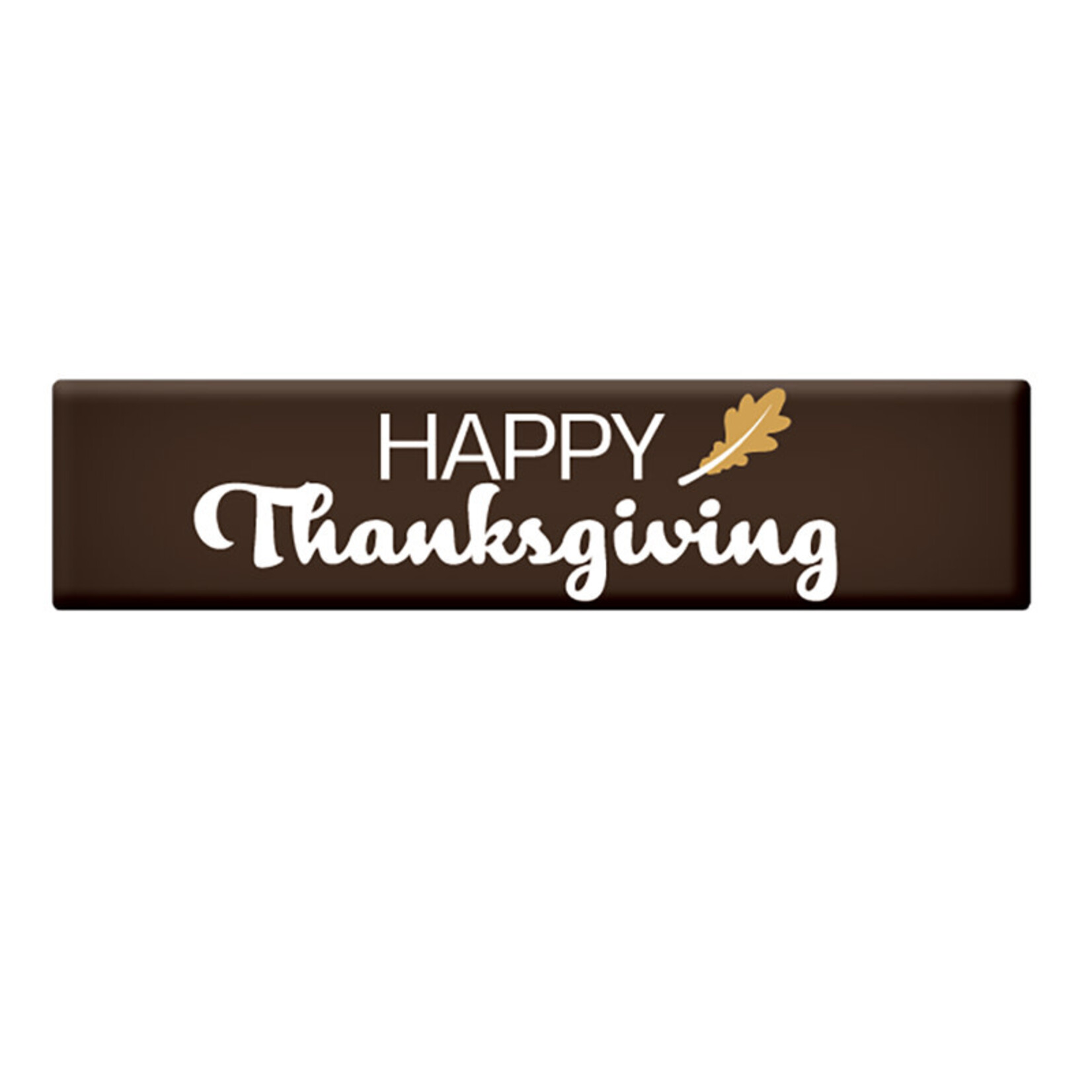 Dobla Dobla - Happy Thanksgiving Rectangle Dark Chocolate ( ct)