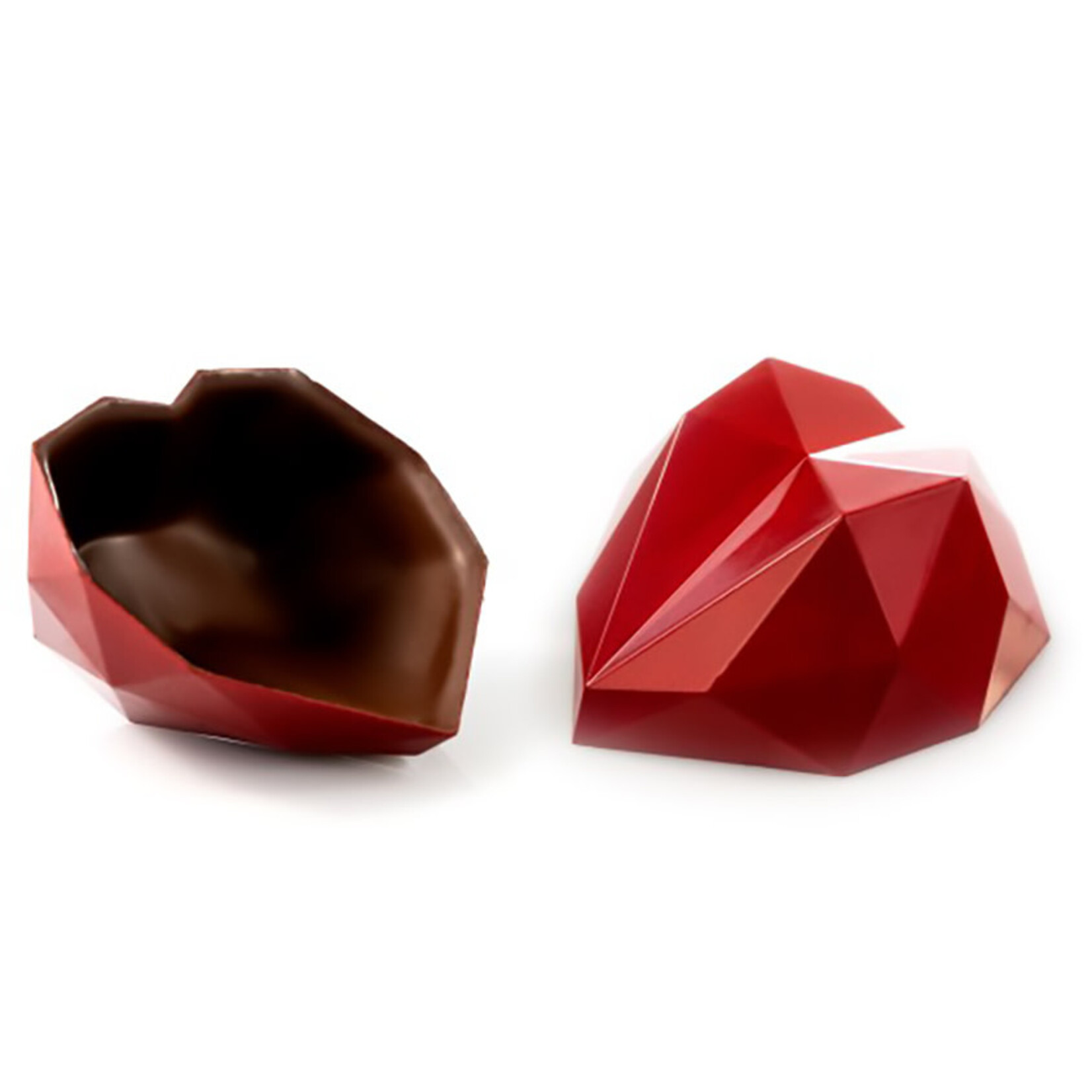 Dobla Dobla - Red Chocolate Heart Coupole (36 ct)