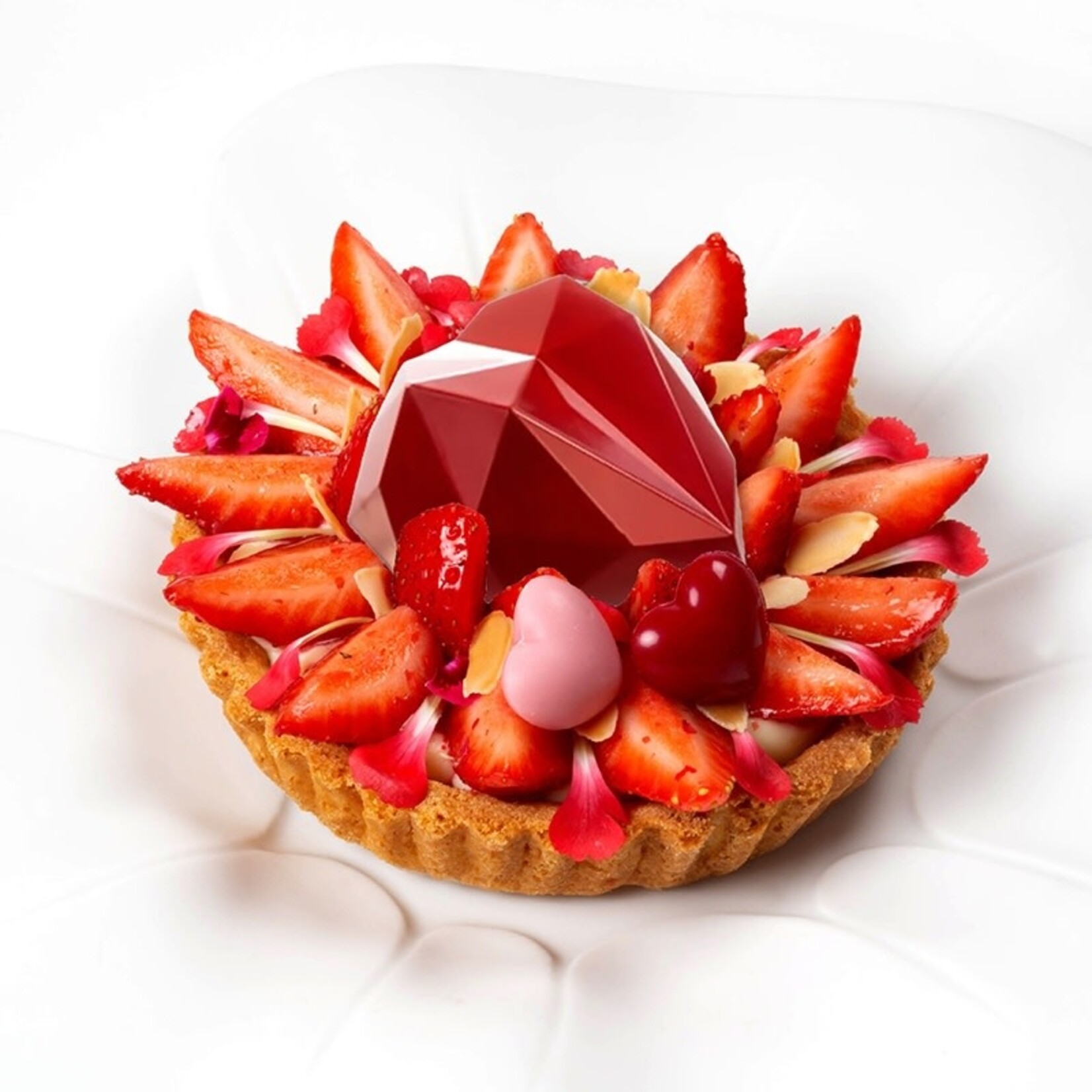 Dobla Dobla - Red Chocolate Heart Coupole (36 ct)