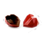 Dobla Dobla - Red Chocolate Heart Coupole (36 ct)