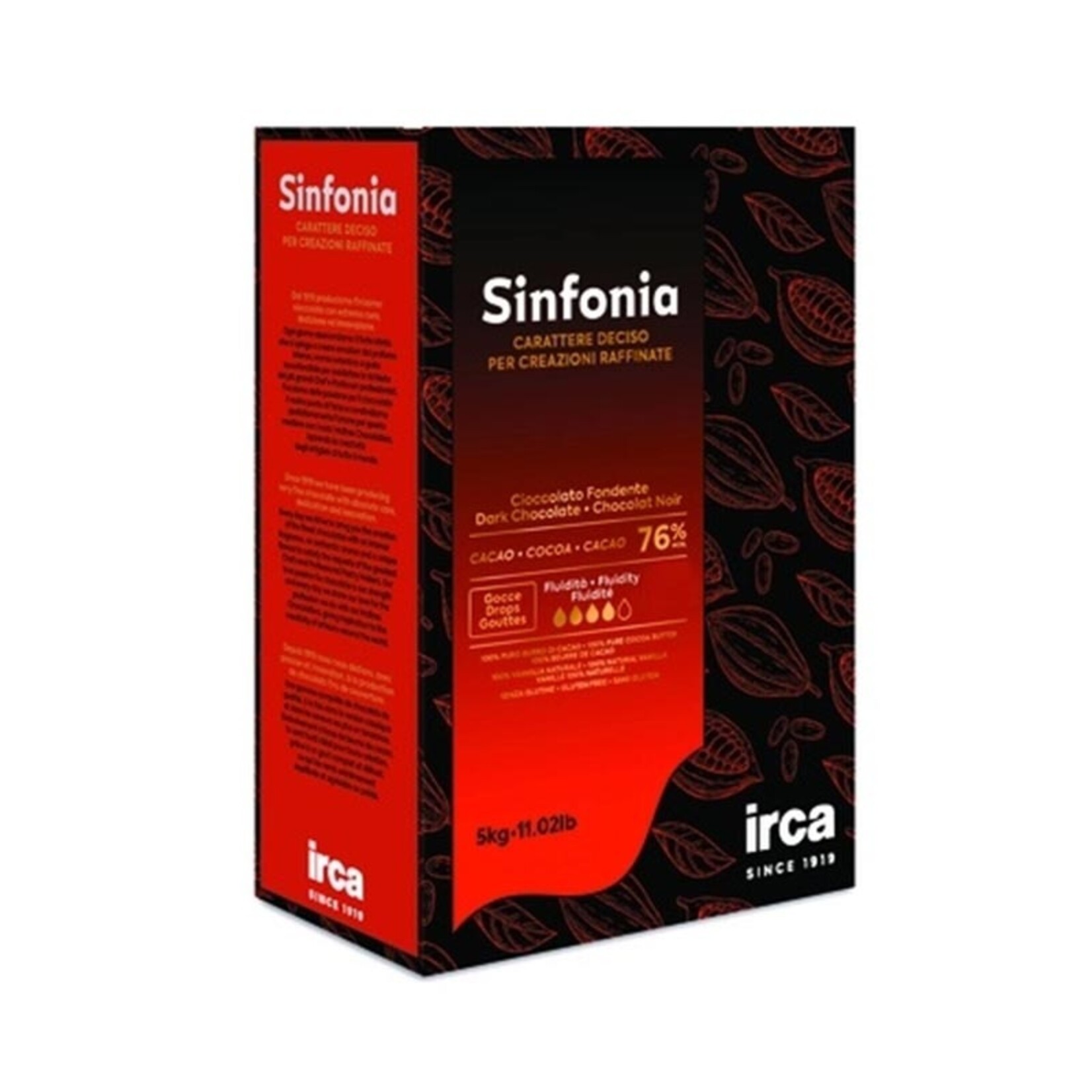 Irca Irca - Sinfonia Dark Chocolate 76% - 11 lb