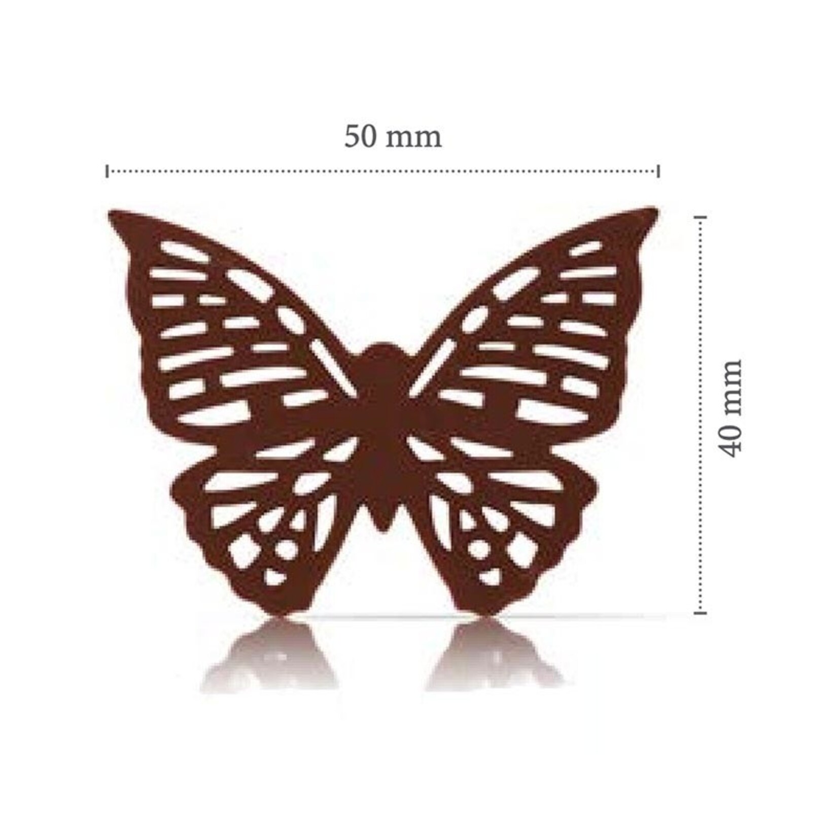 Dobla Dobla - Dark Chocolate Lace Butterfly (96 ct)