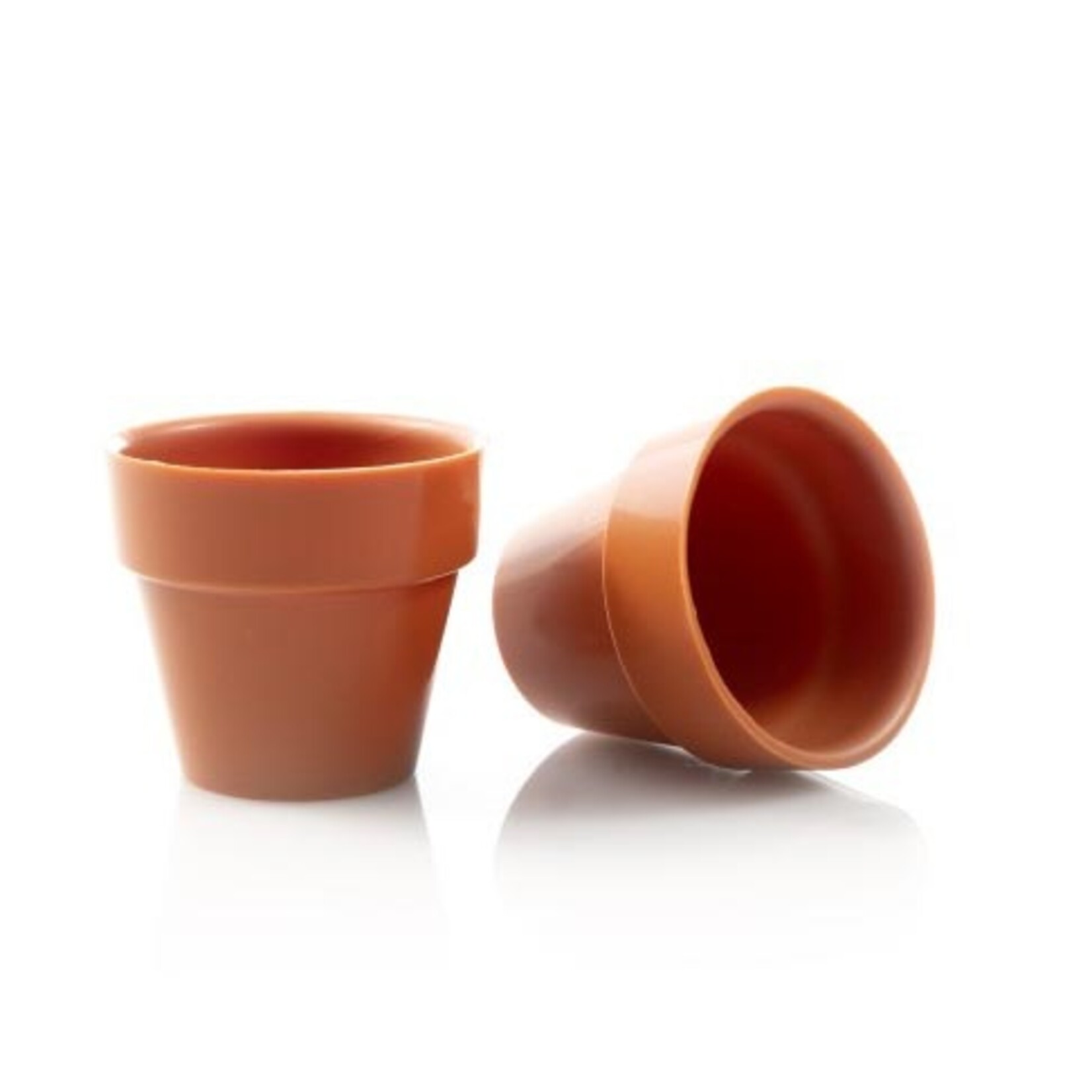 Dobla Dobla - Terracotta Chocolate Flower Pot Medium (66 ct)