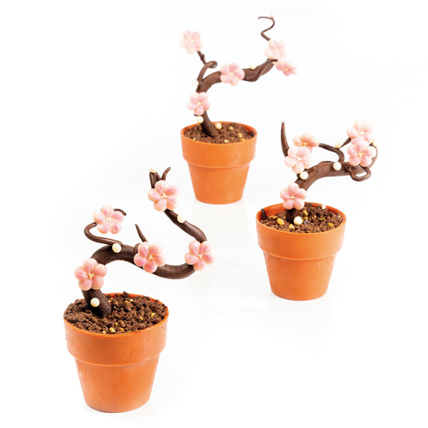 Dobla Dobla - Terracotta Chocolate Flower Pot Medium (66 ct)