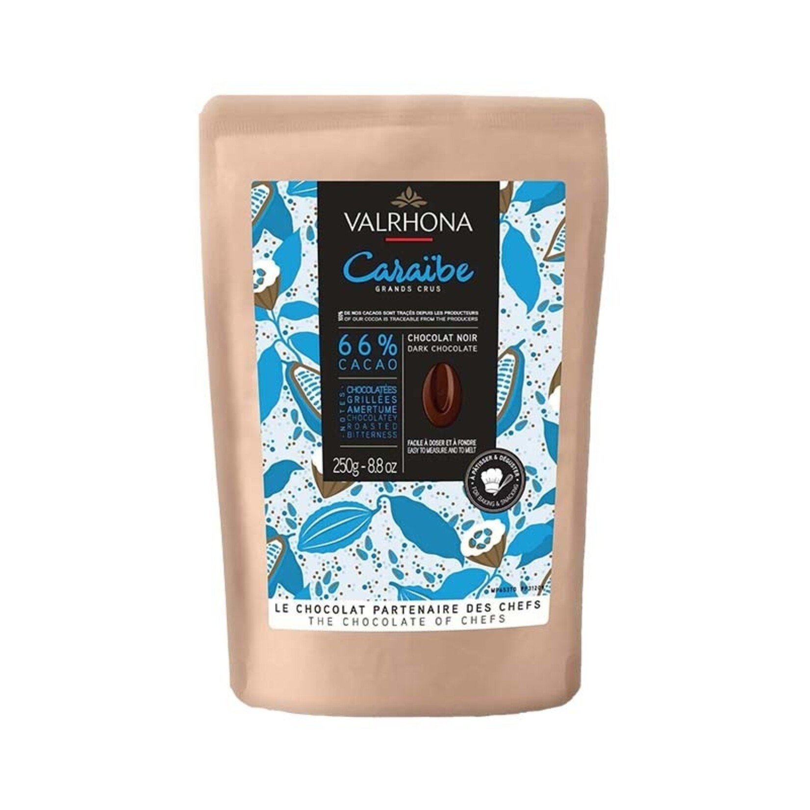 Valrhona Valrhona - Caraibe Dark Chocolate 66% - 250 g / 8.8 oz