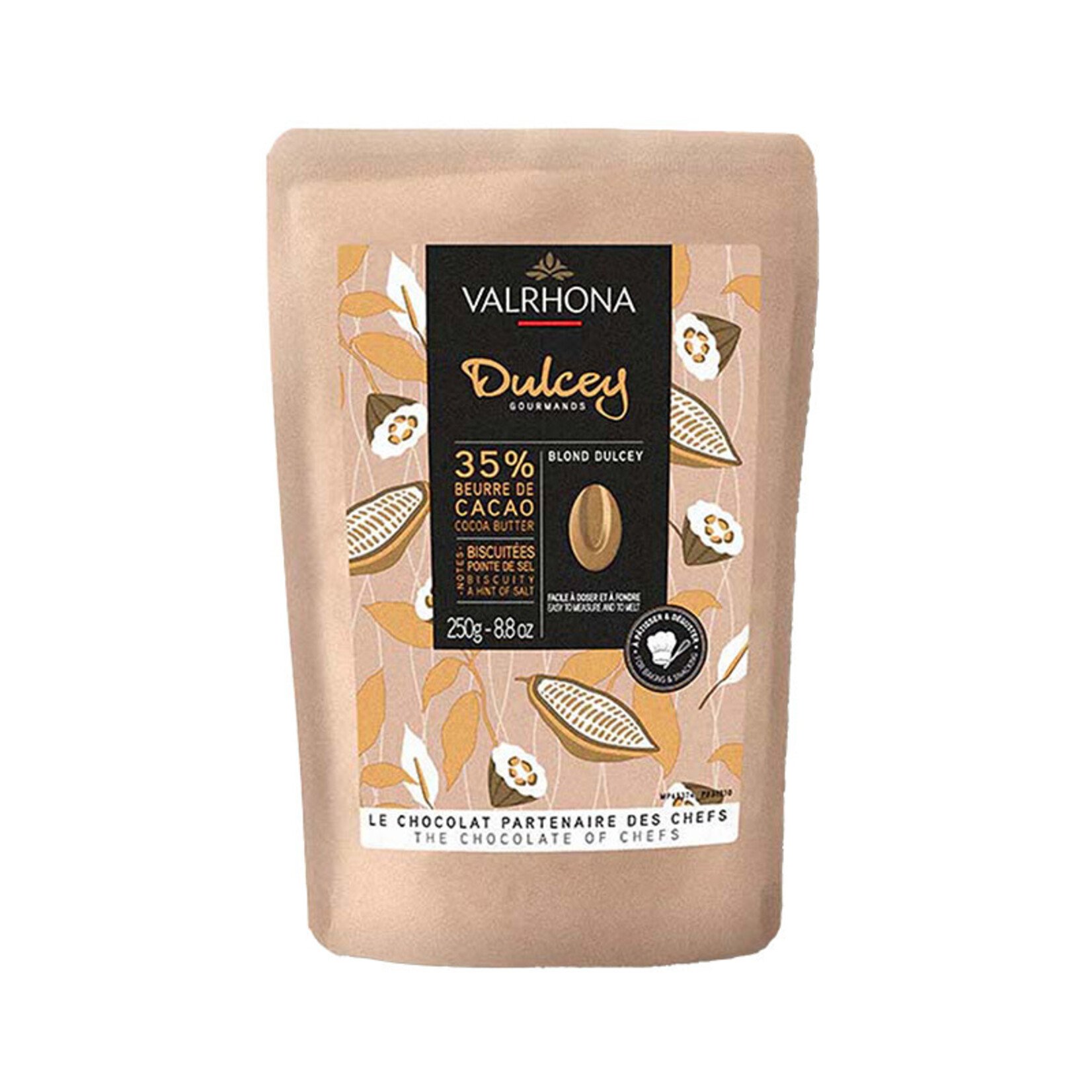 Valrhona Valrhona - Dulcey Blond Chocolate 35% - 250 g / 8.8 oz