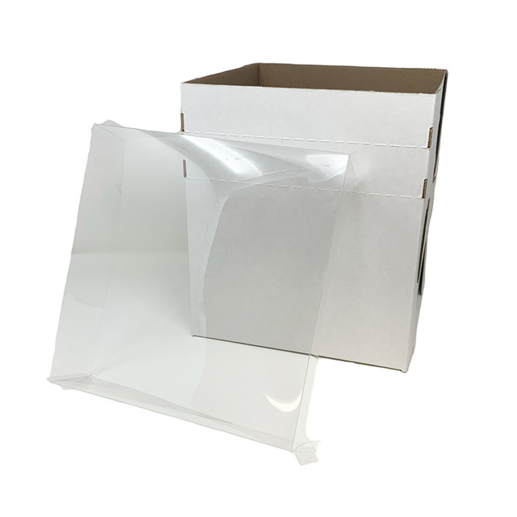 Enjay Enjay - Cake box - Corrugated w/ window - 10x10x12'' (box of 25)